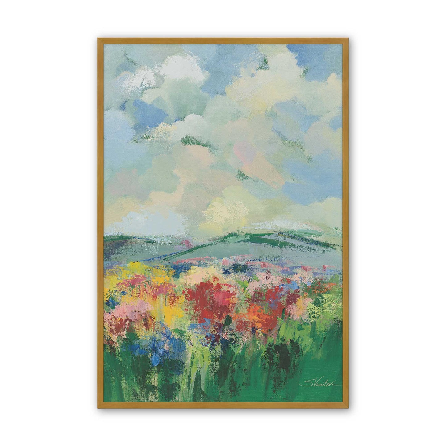 [Color:Polished Gold], Picture of art in a Polished Gold frame