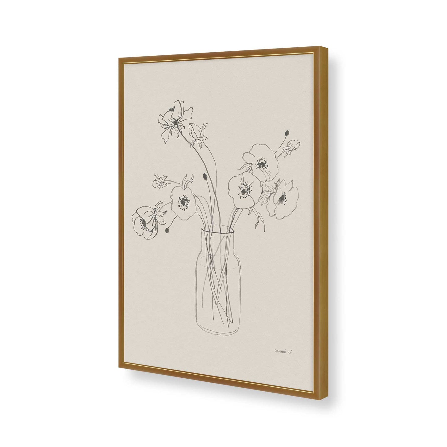 [Color:Polished Gold], Picture of art in a Polished Gold frame of the corner