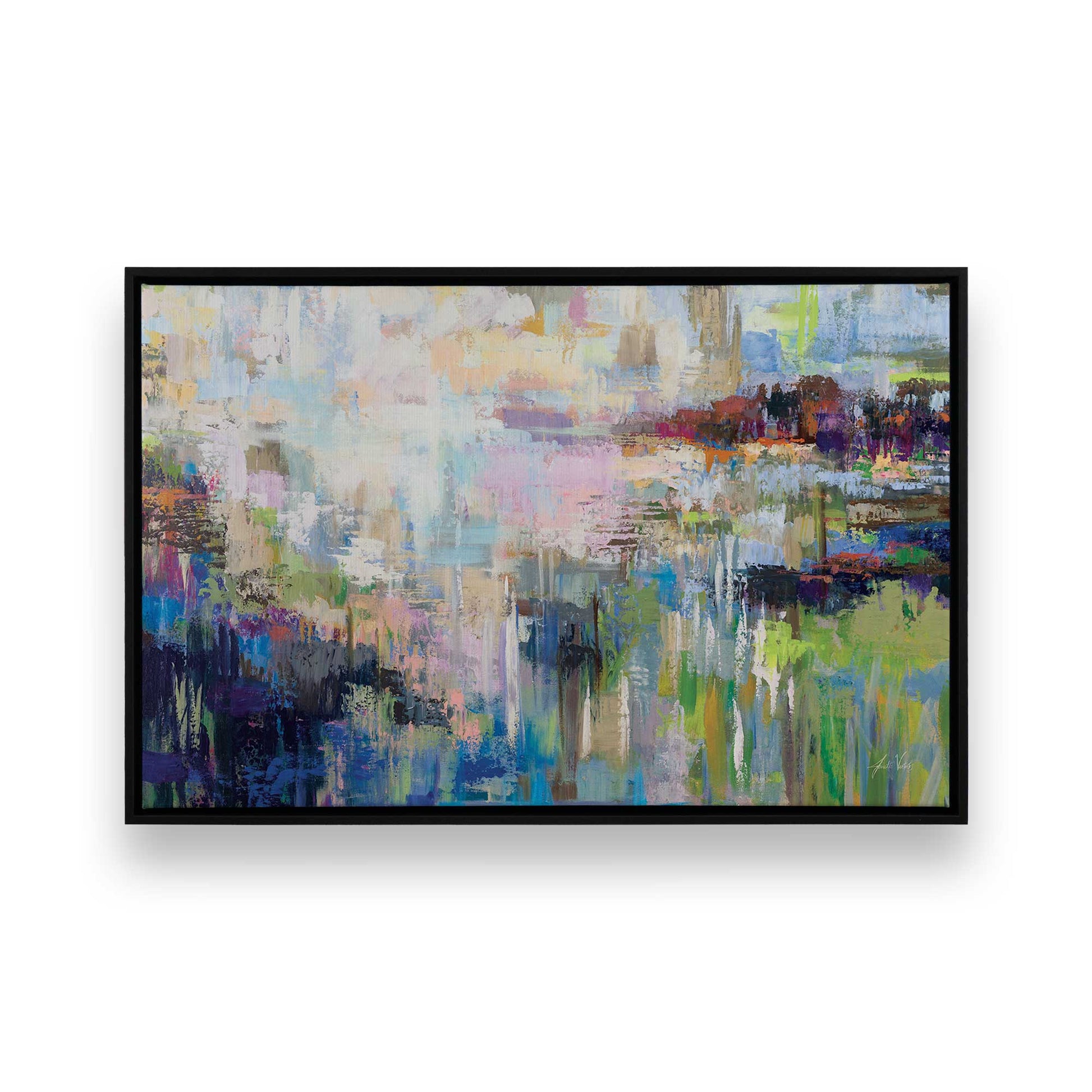 [Color:Satin Black], Picture of art in a Satin Black frame