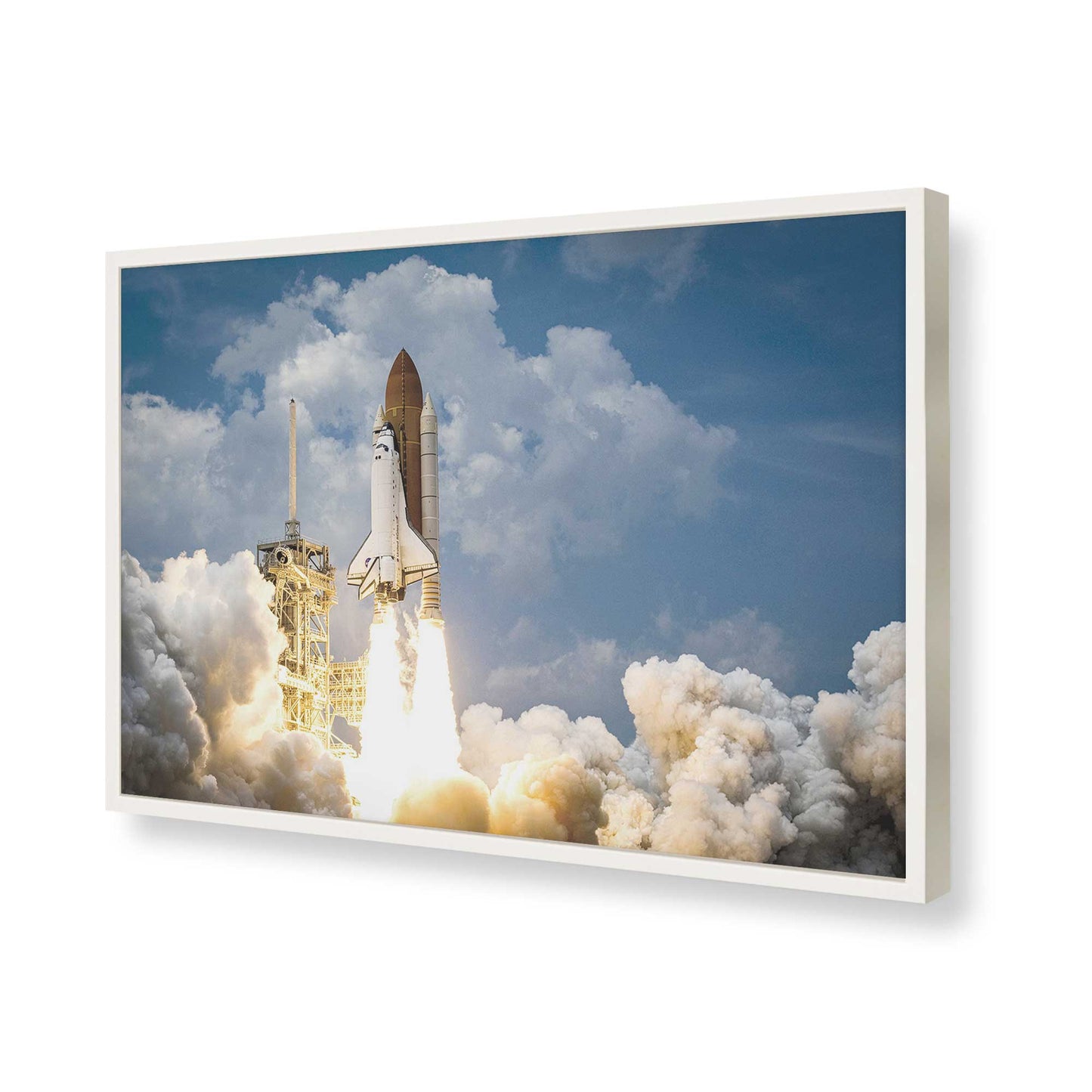 [Color:Opaque White], Picture of art in a Opaque White frame of the corner
