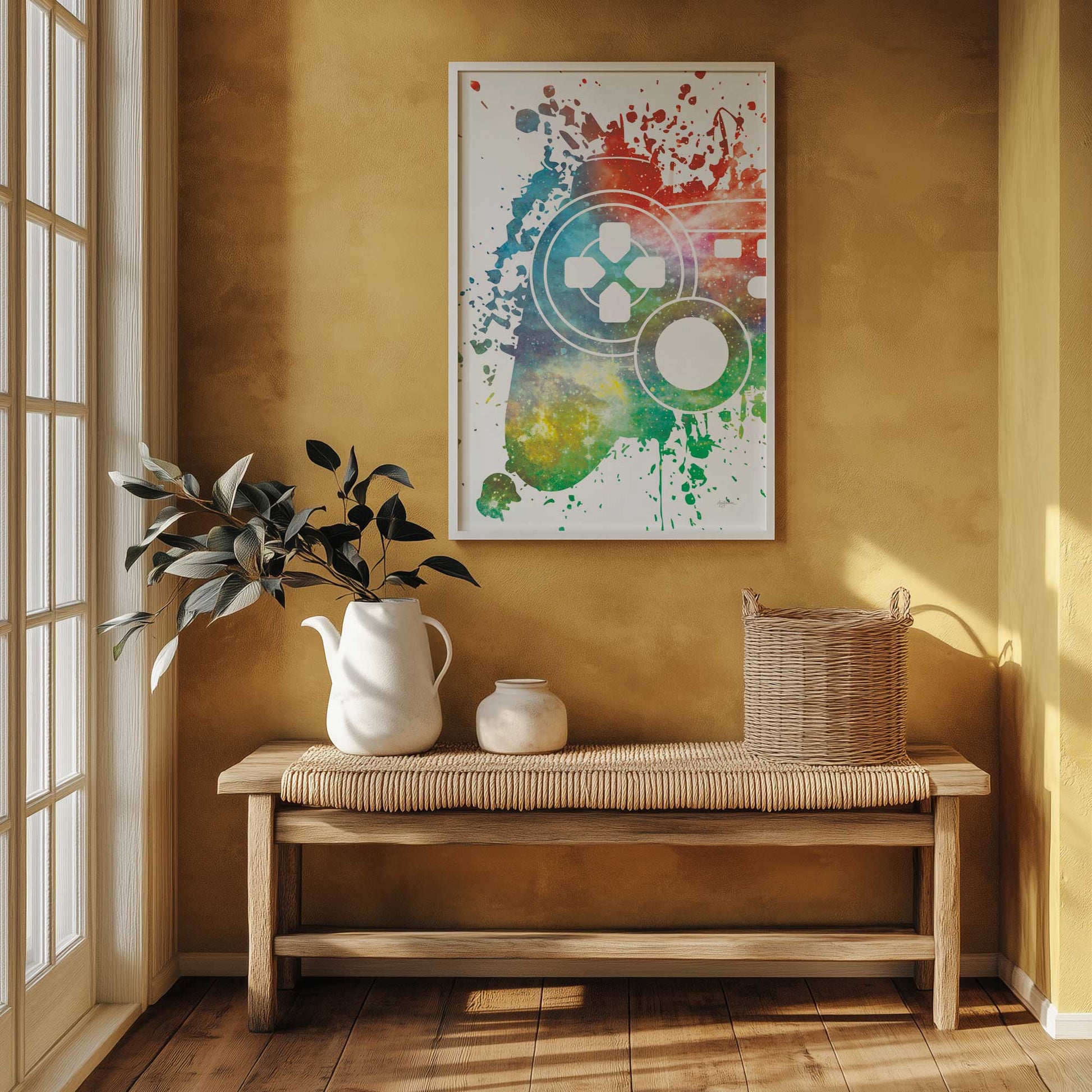 [SPECIAL],[LIFESTYLE], Picture of art hanging in a room