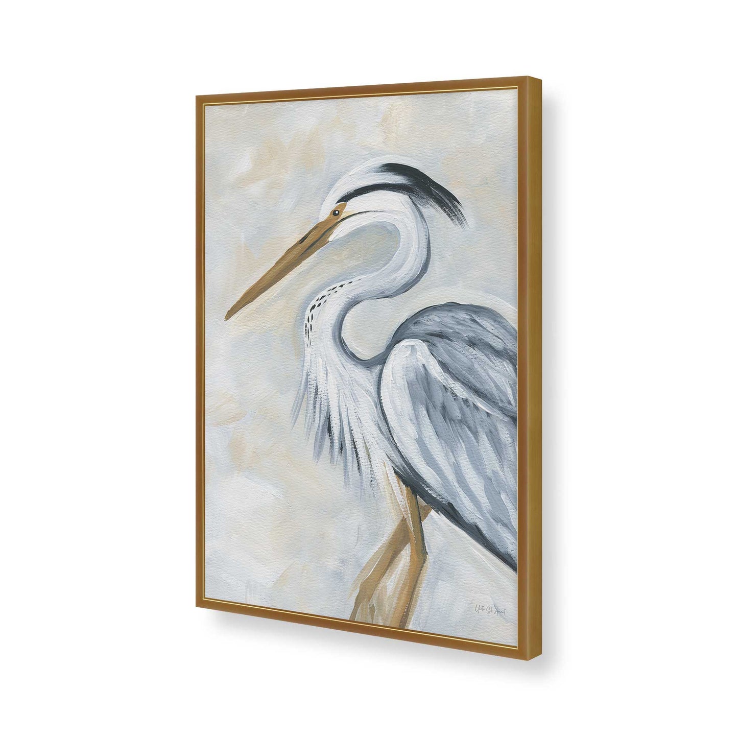 [Color:Polished Gold], Picture of art in a Polished Gold frame of the corner
