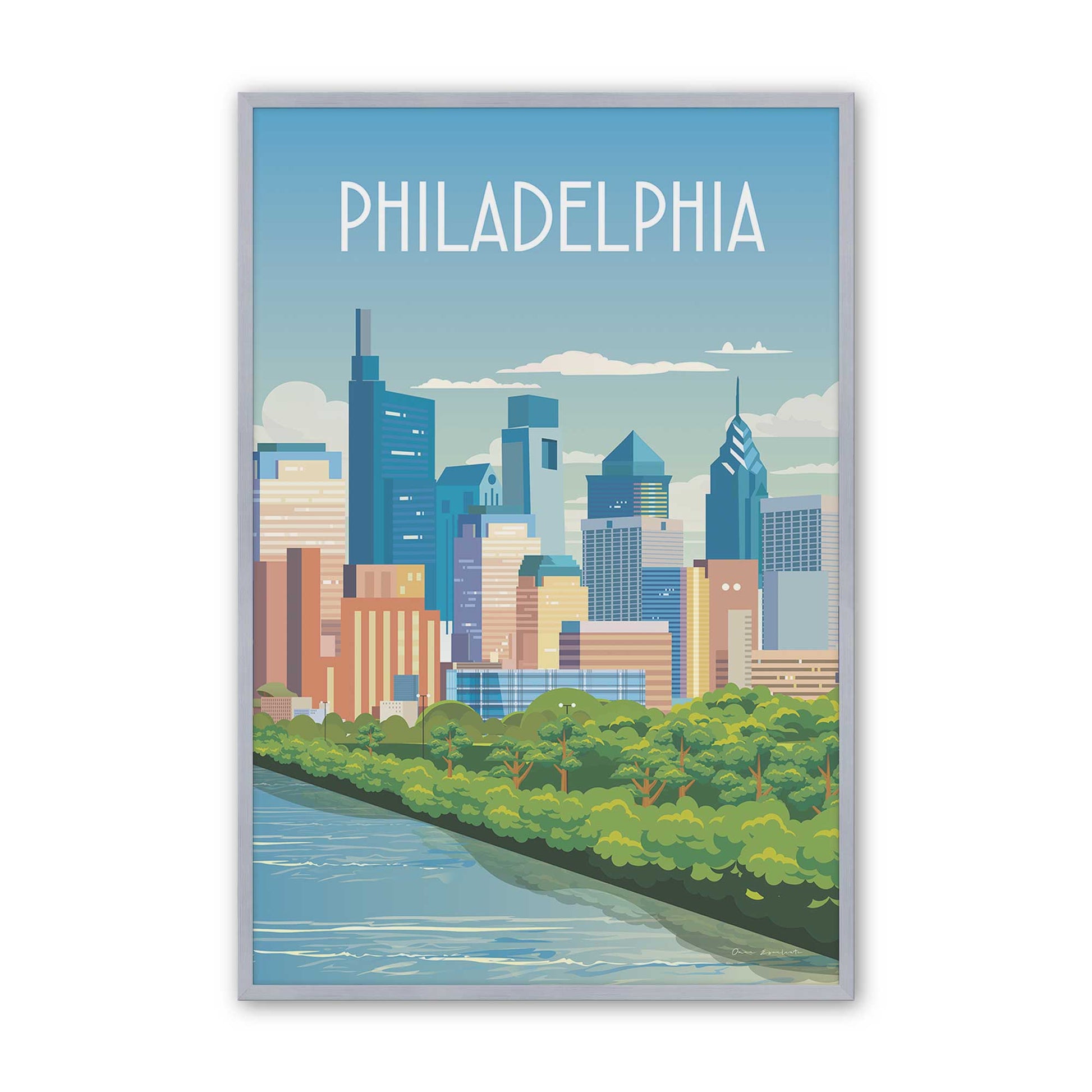 [Color:Polished Chrome], Picture of art in a Polished Chrome frame