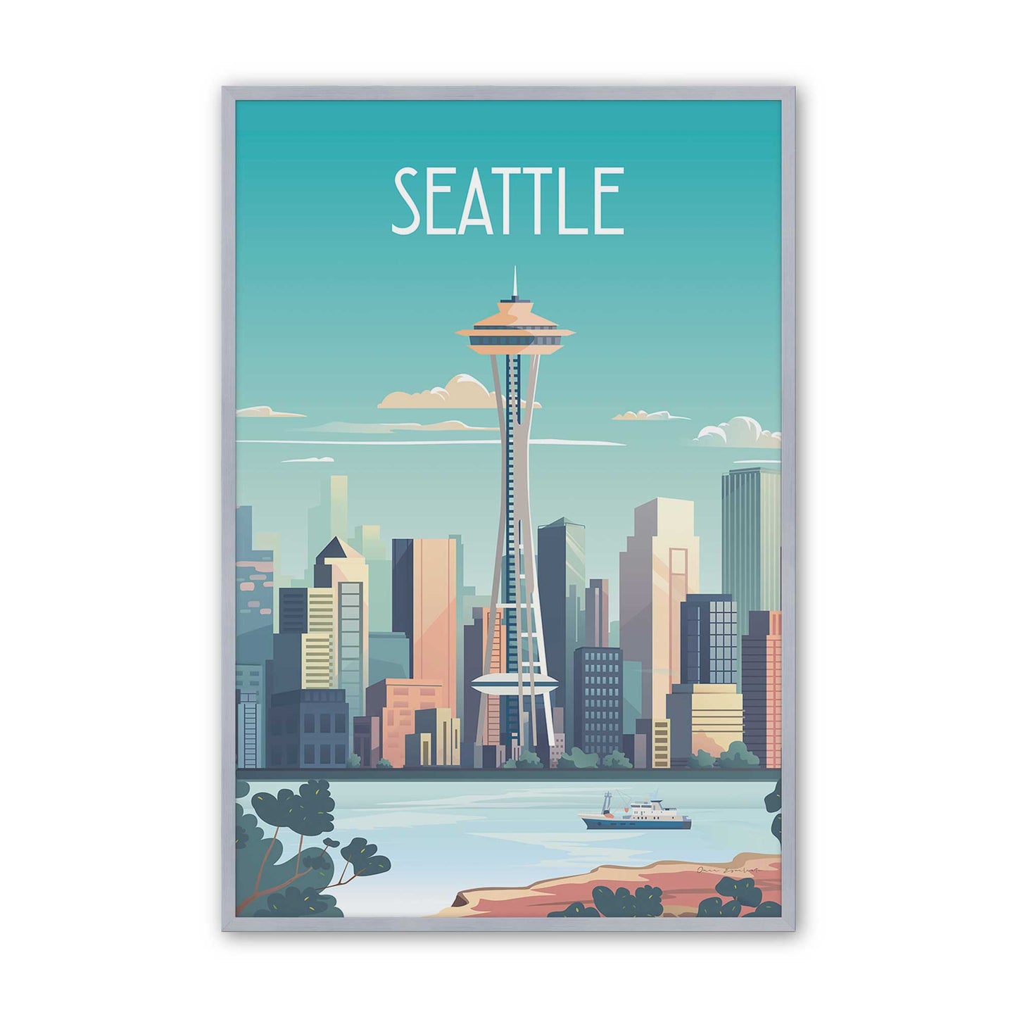[Color:Polished Chrome], Picture of art in a Polished Chrome frame
