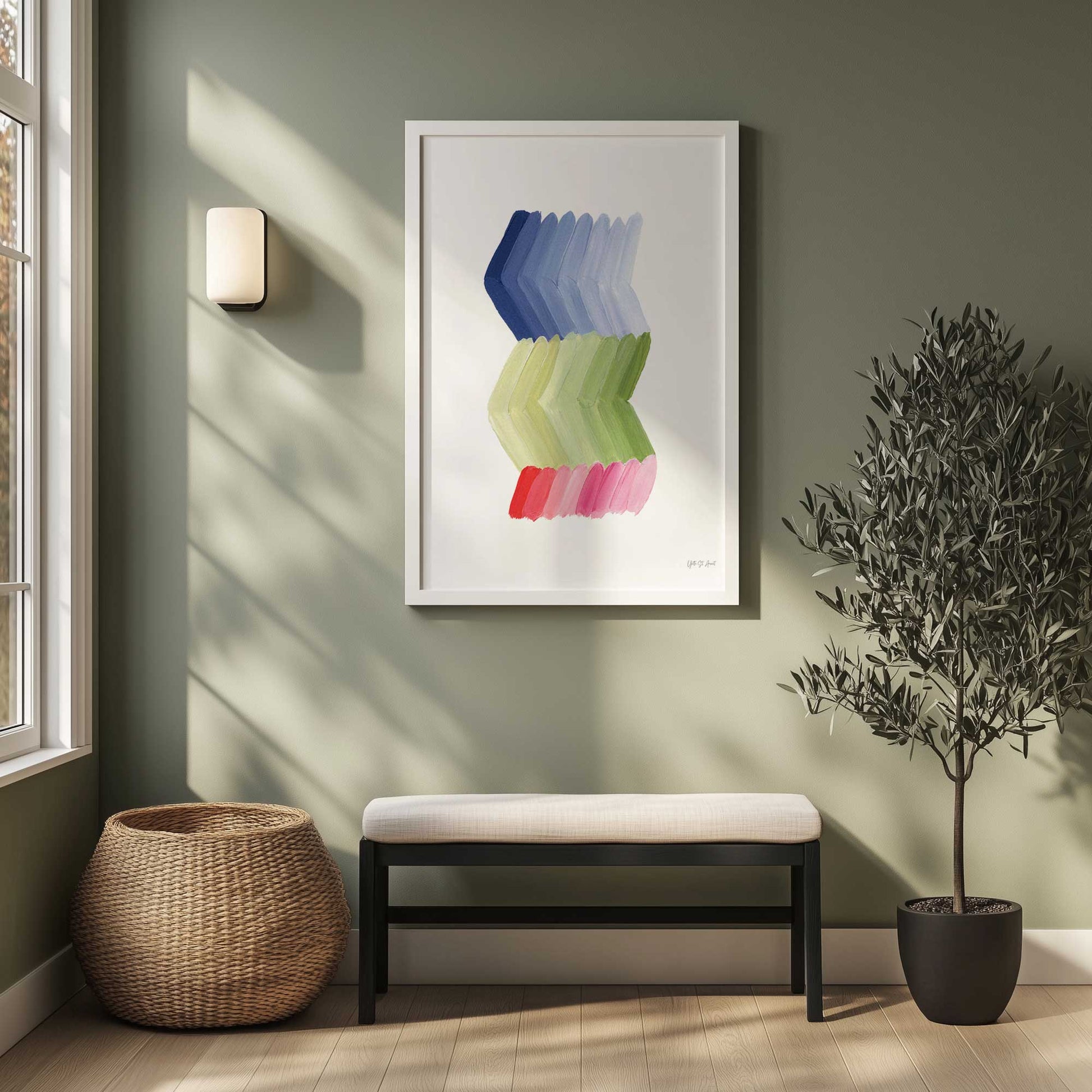 [SPECIAL],[LIFESTYLE], Picture of art hanging in a room