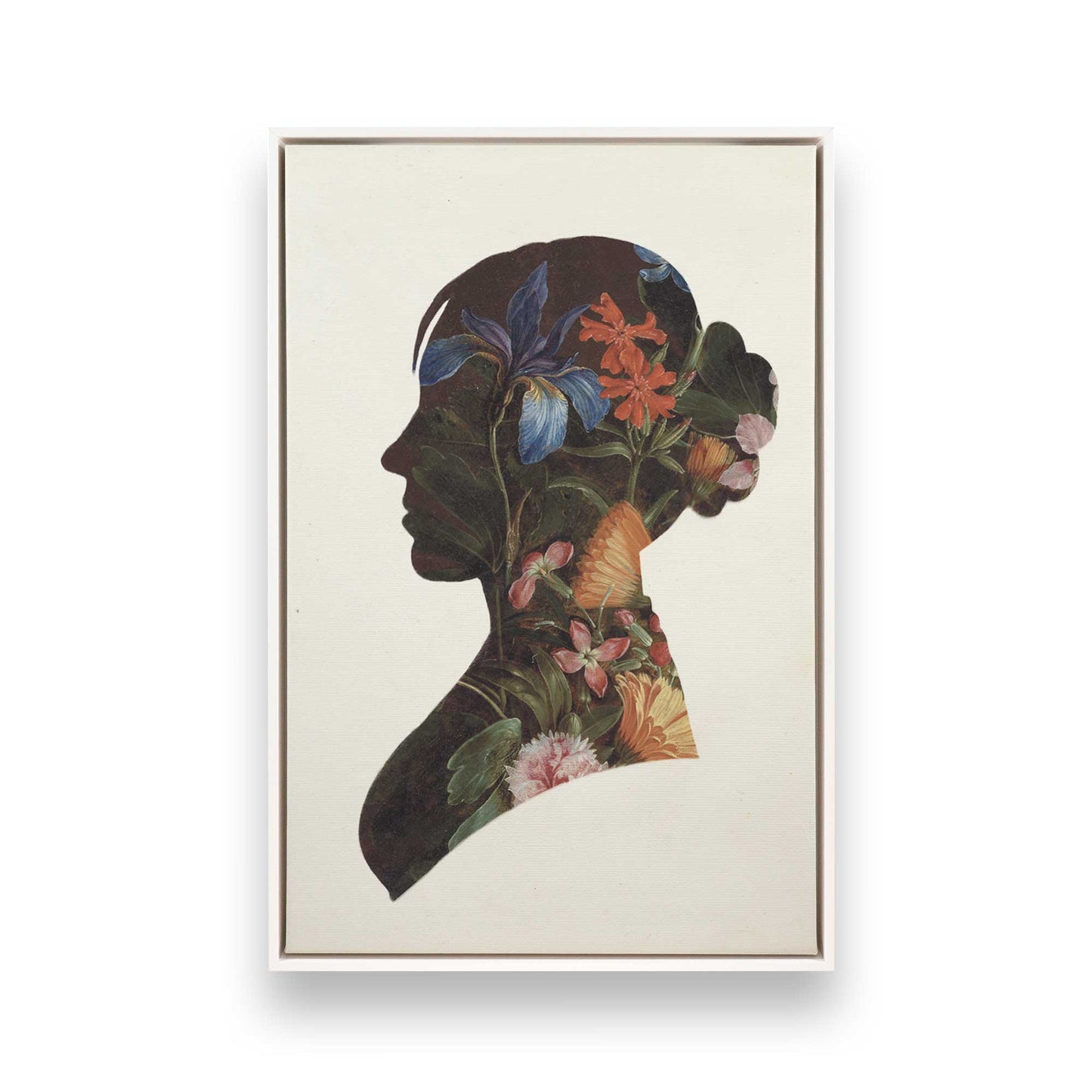 [Color:Opaque White], Picture of art in a White frame