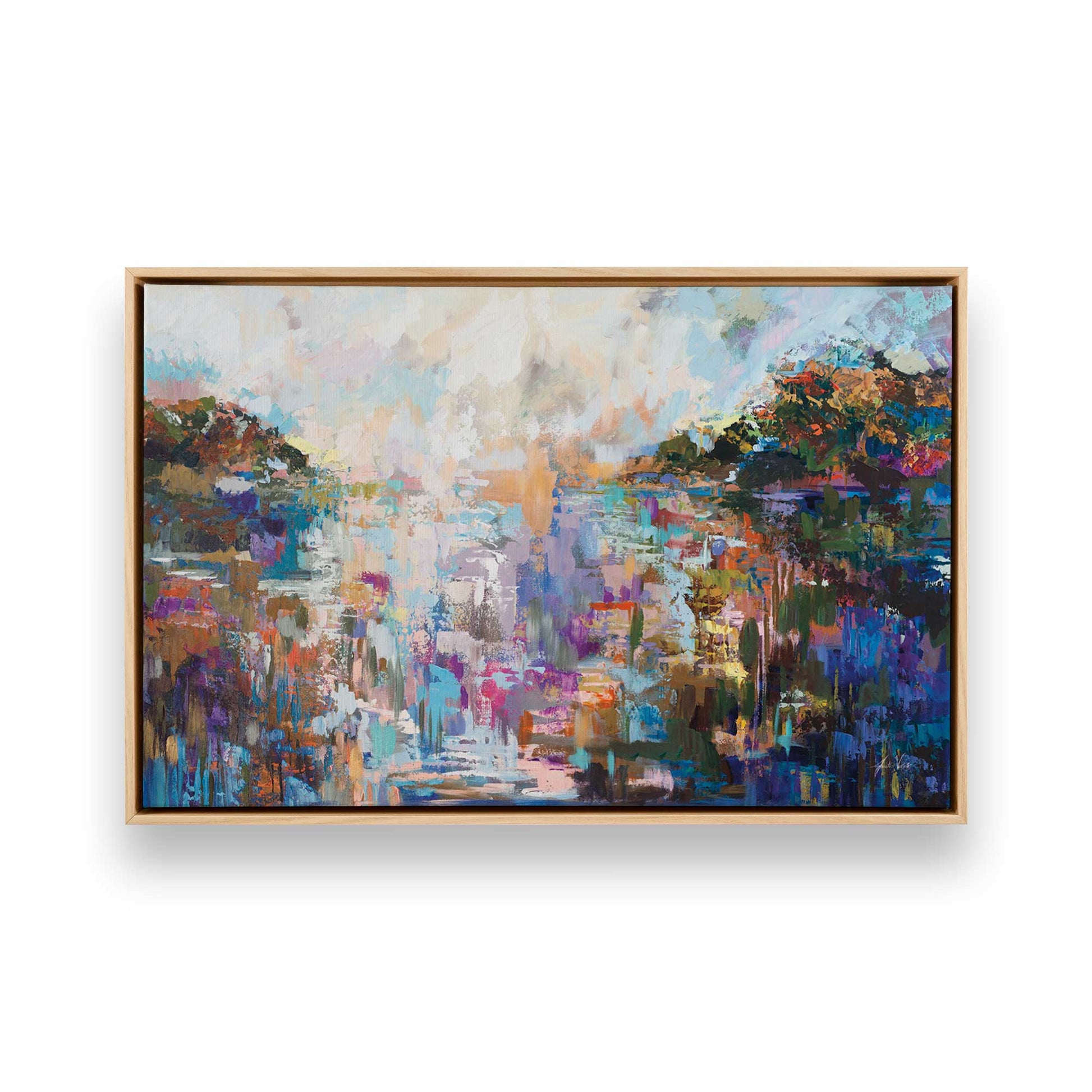 [Color:American Maple], Picture of art in a American Maple frame