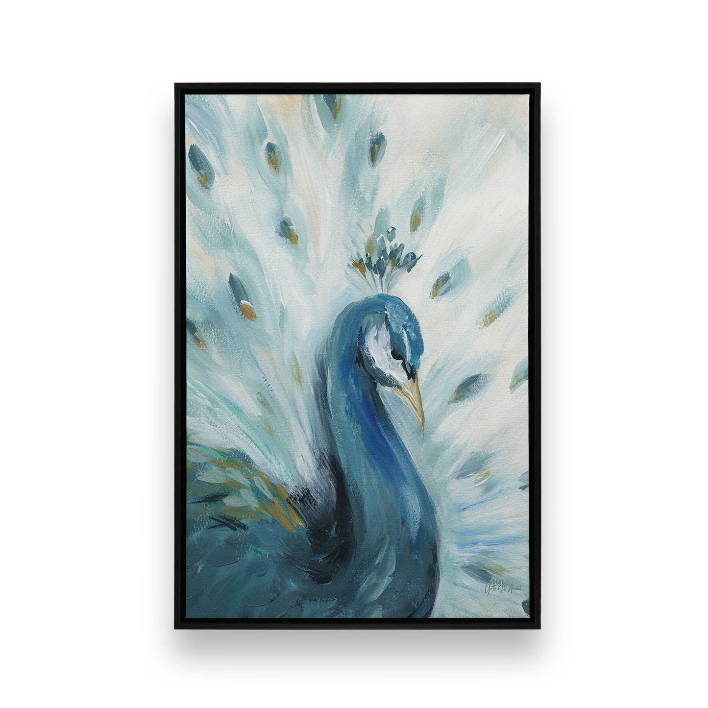 [Color:Satin Black], Picture of art in a Satin Black frame