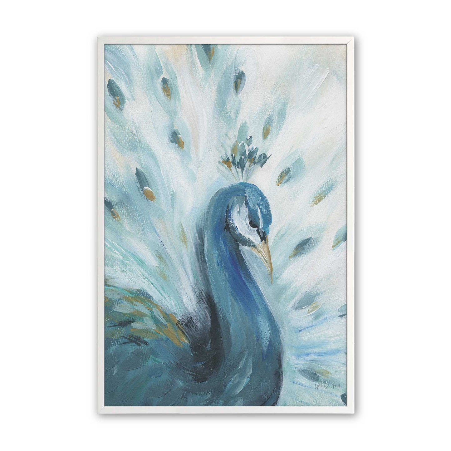 [Color:Opaque White], Picture of art in a Opaque White frame