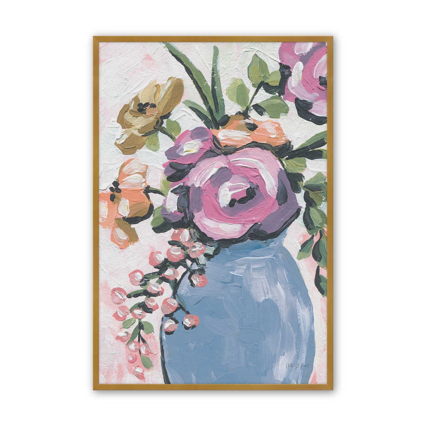 [Color:Polished Gold], Picture of art in a Polished Gold frame
