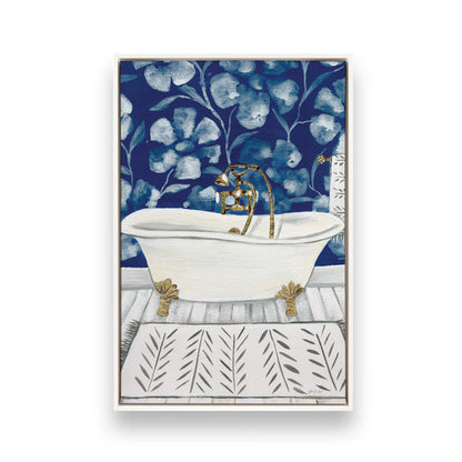 [Color:Opaque White], Picture of art in a White frame