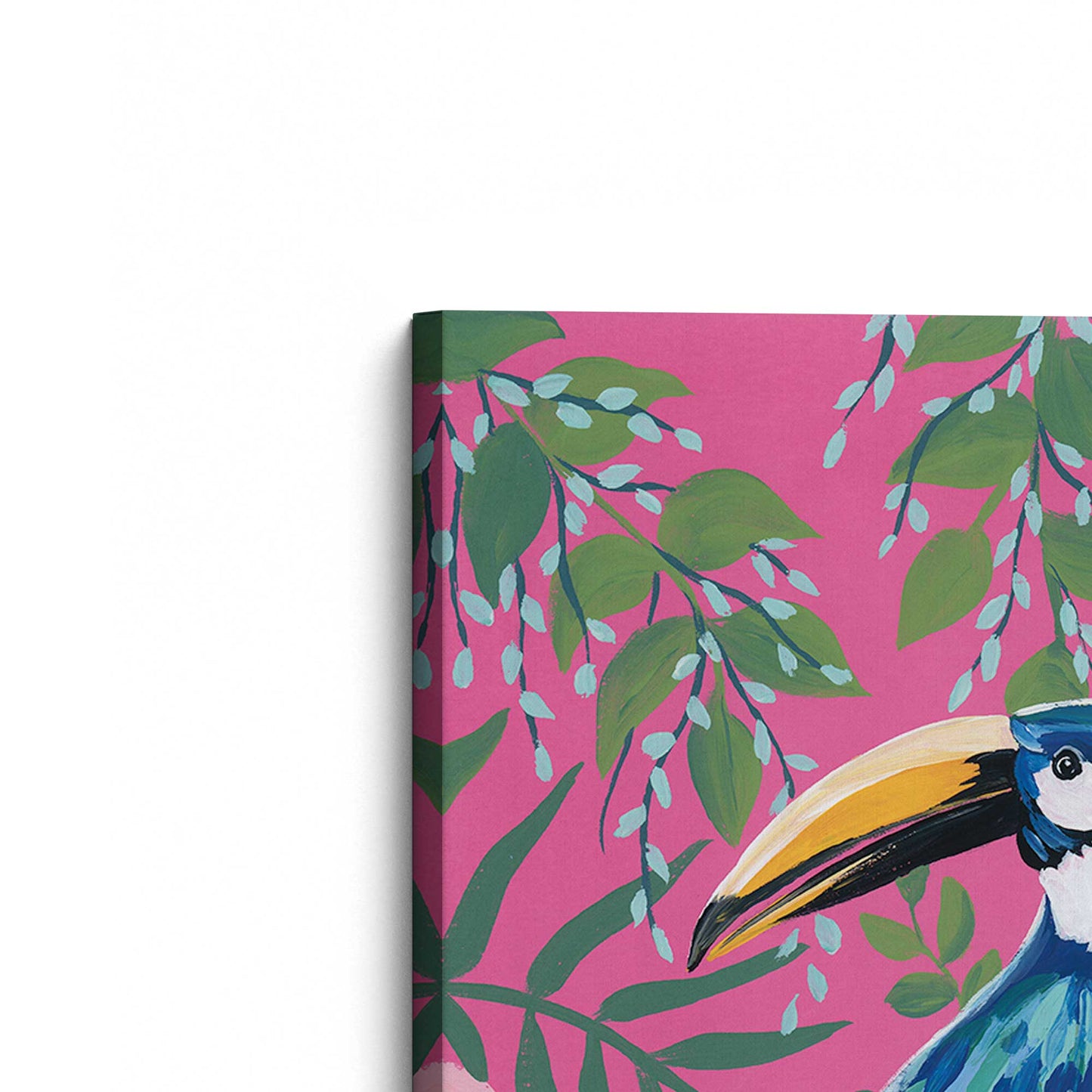 [Color:Stretched Canvas], Picture of the corner of the art