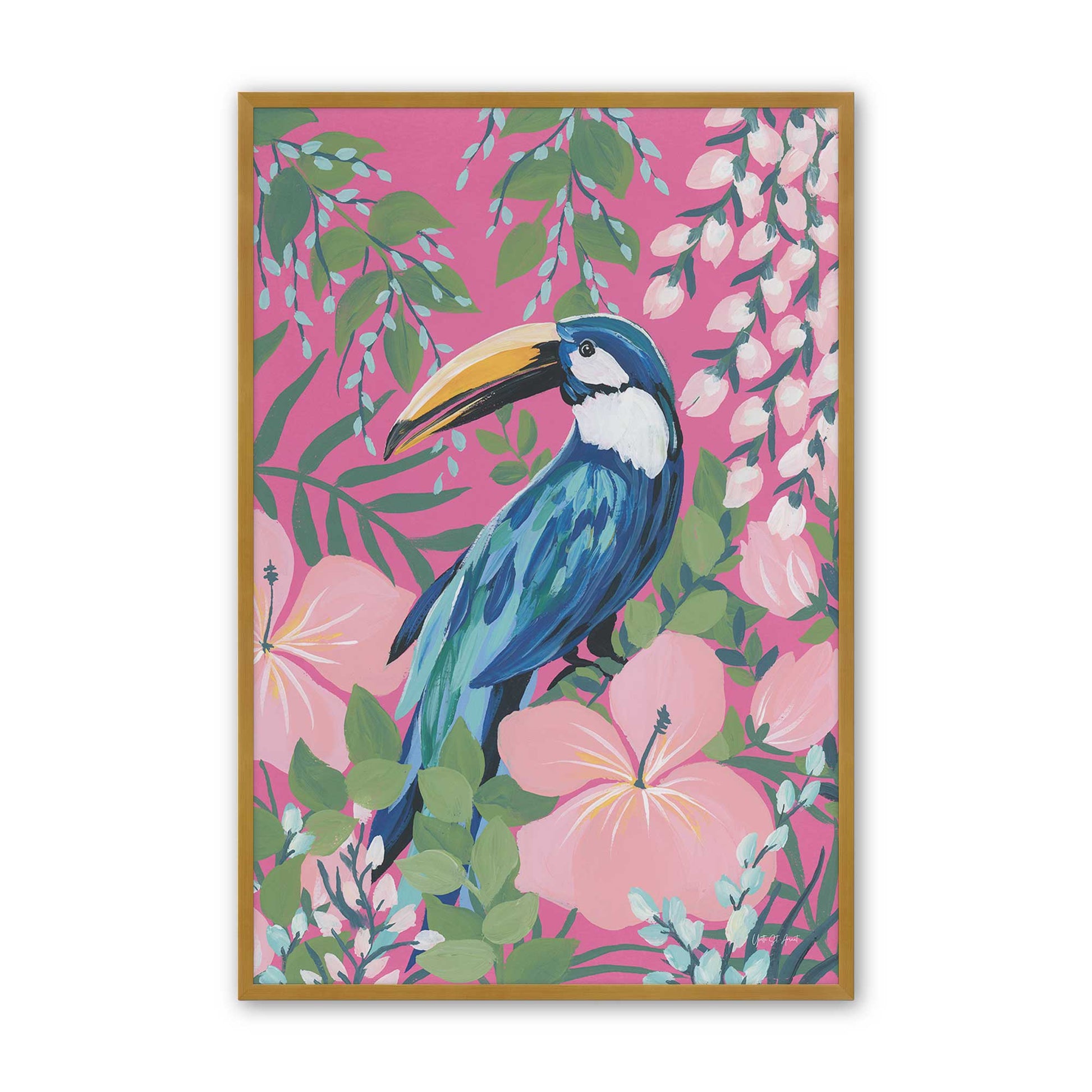 [Color:Polished Gold], Picture of art in a Polished Gold frame