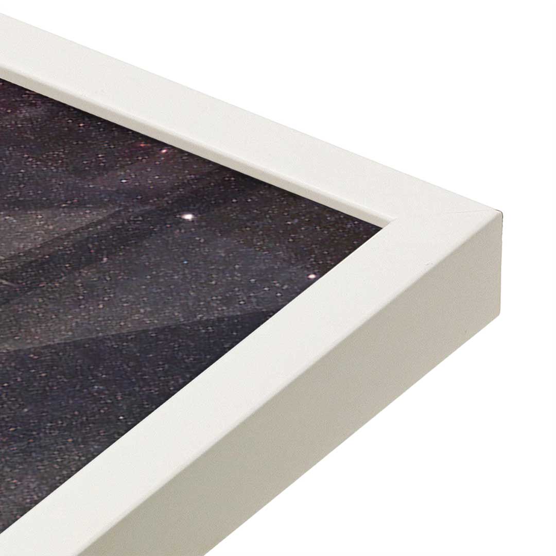 [Color:Opaque White], Picture of art in a Opaque White frame at an angle