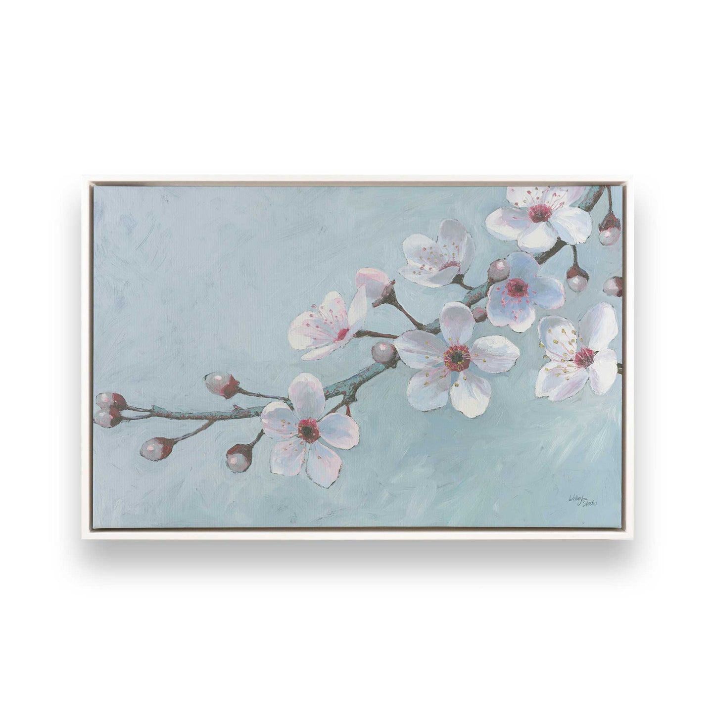 [Color:Opaque White], Picture of art in a White frame