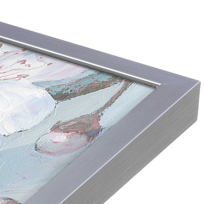 [Color:Polished Chrome], Picture of art in a Polished Chrome frame at an angle