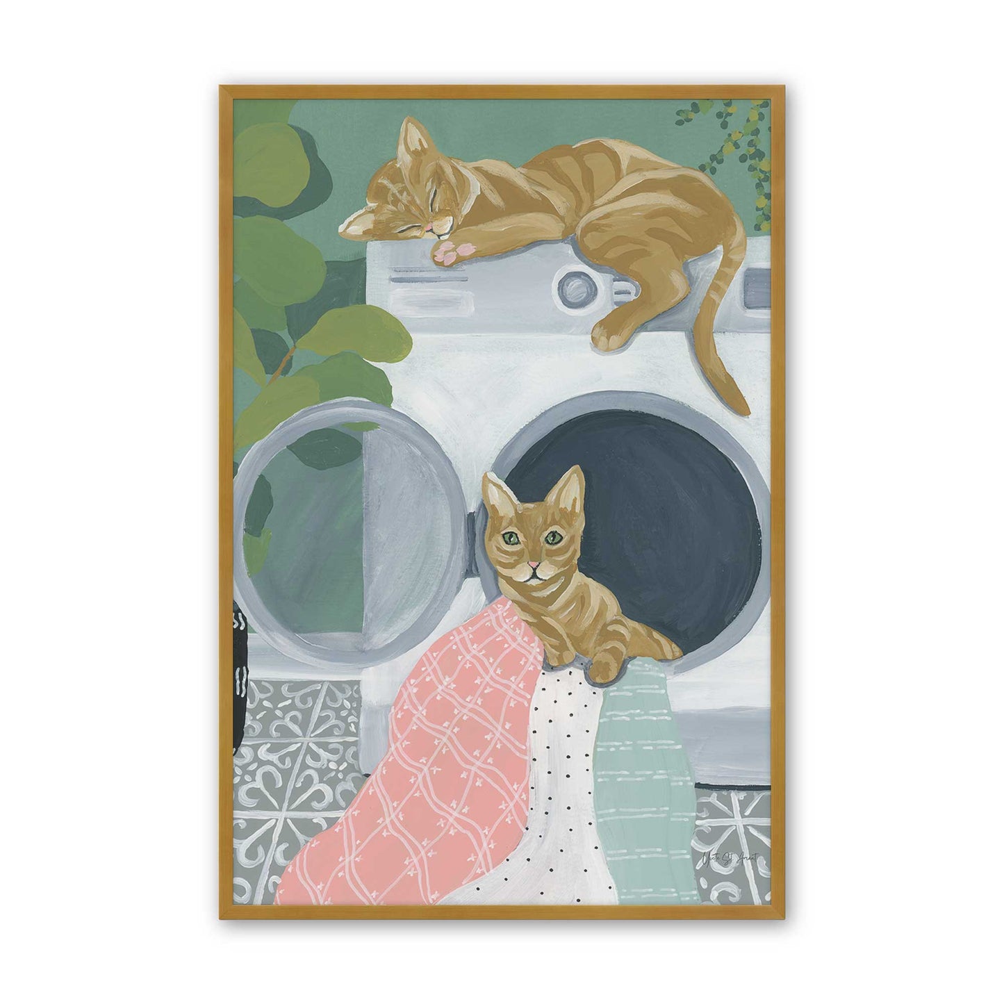 [Color:Polished Gold], Picture of art in a Polished Gold frame