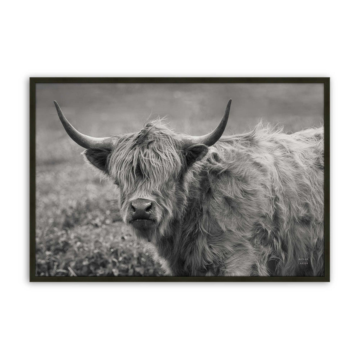 [Color:Satin Black], Picture of art in a Satin Black frame