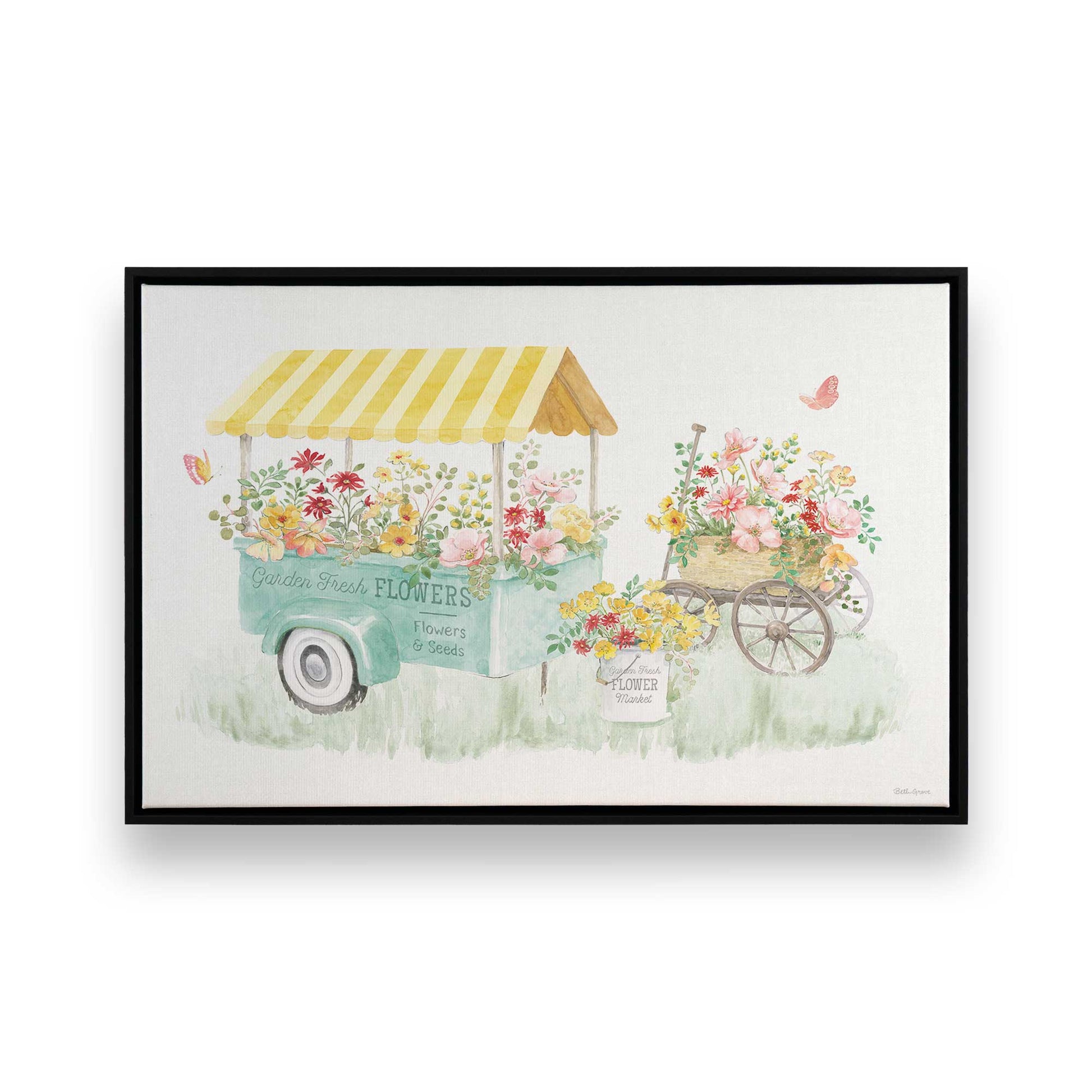 [Color:Satin Black], Picture of art in a Satin Black frame