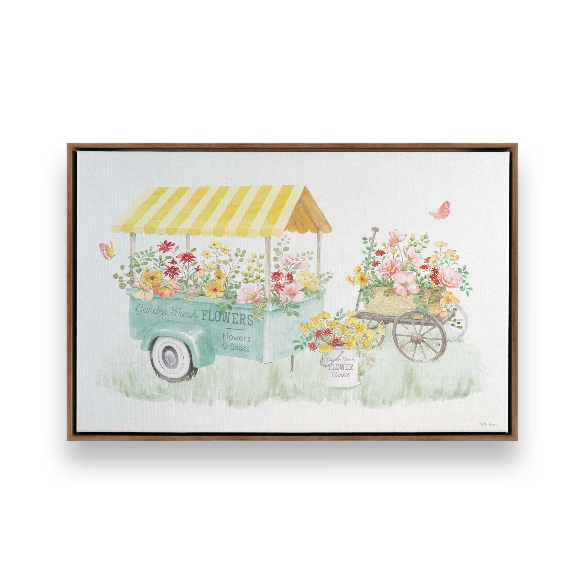 [Color:Walnut], Picture of art in a Walnut frame