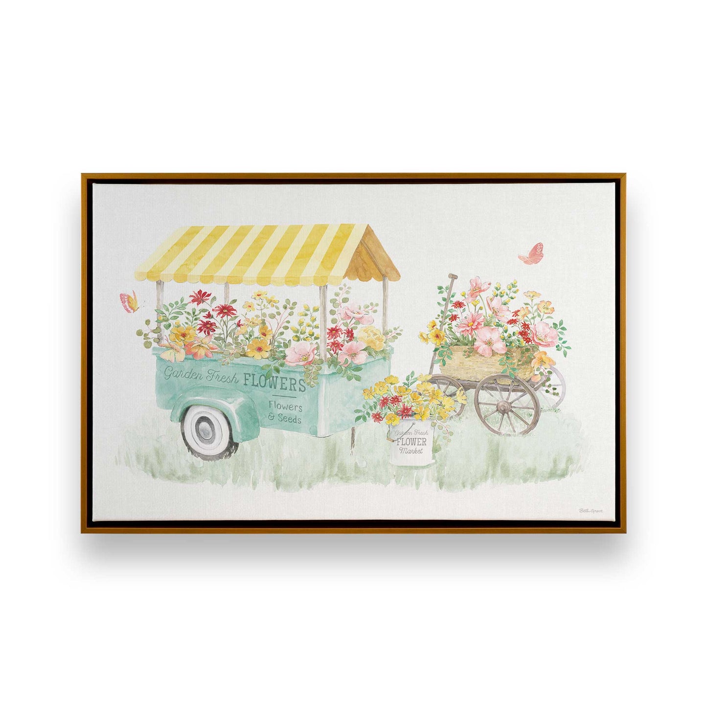 [Color:Polished Gold], Picture of art in a Polished Gold frame