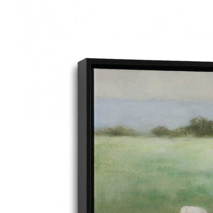 [Color:Satin Black], Picture of art in a Satin Black frame at an angle
