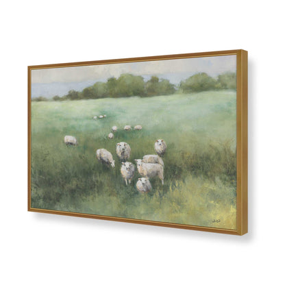 [Color:Polished Gold], Picture of art in a Polished Gold frame of the corner