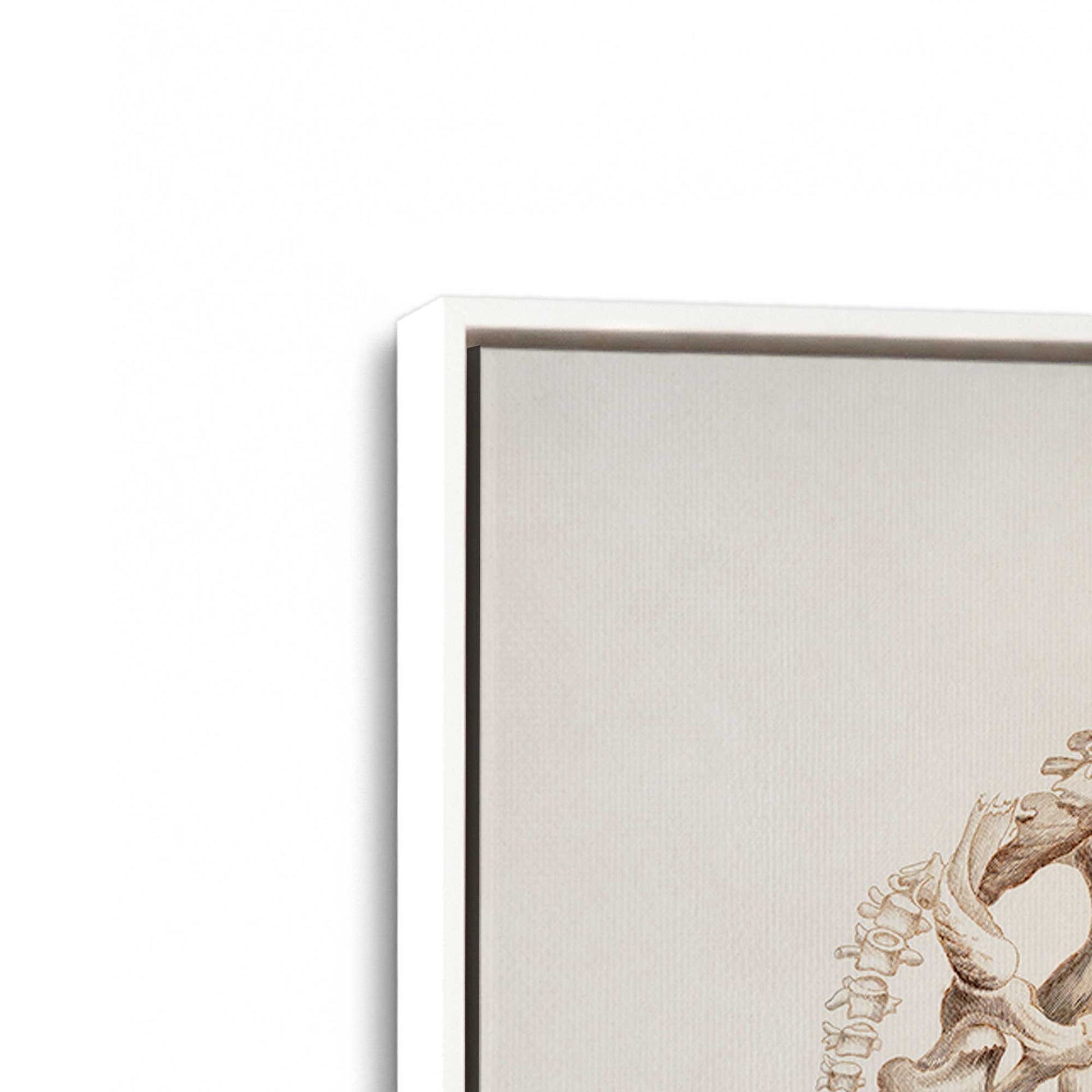 [Color:Opaque White], Picture of art in a White frame at an angle