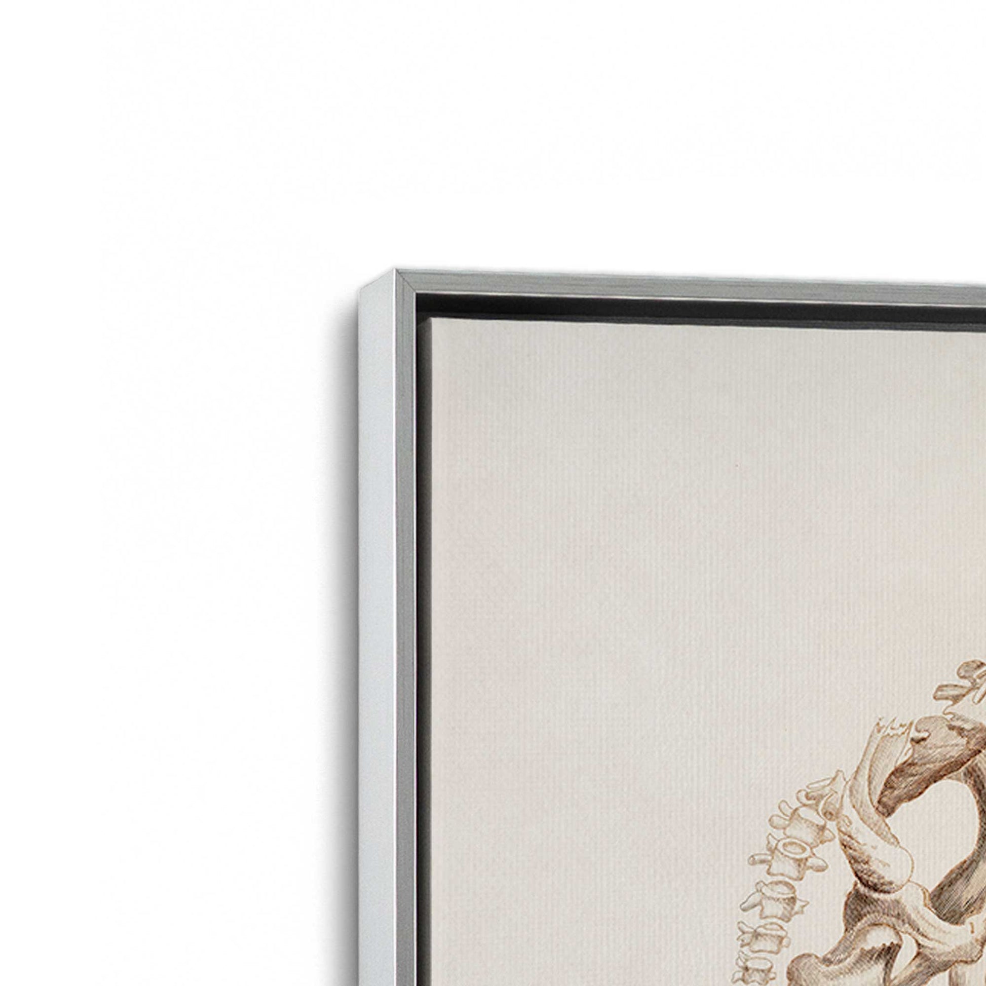 [Color:Polished Chrome], Picture of art in a Polished Chrome frame at an angle