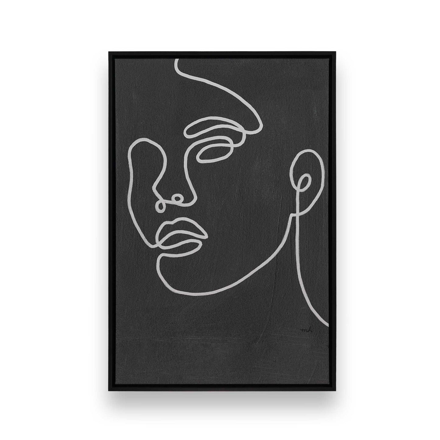 [Color:Satin Black], Picture of art in a Satin Black frame