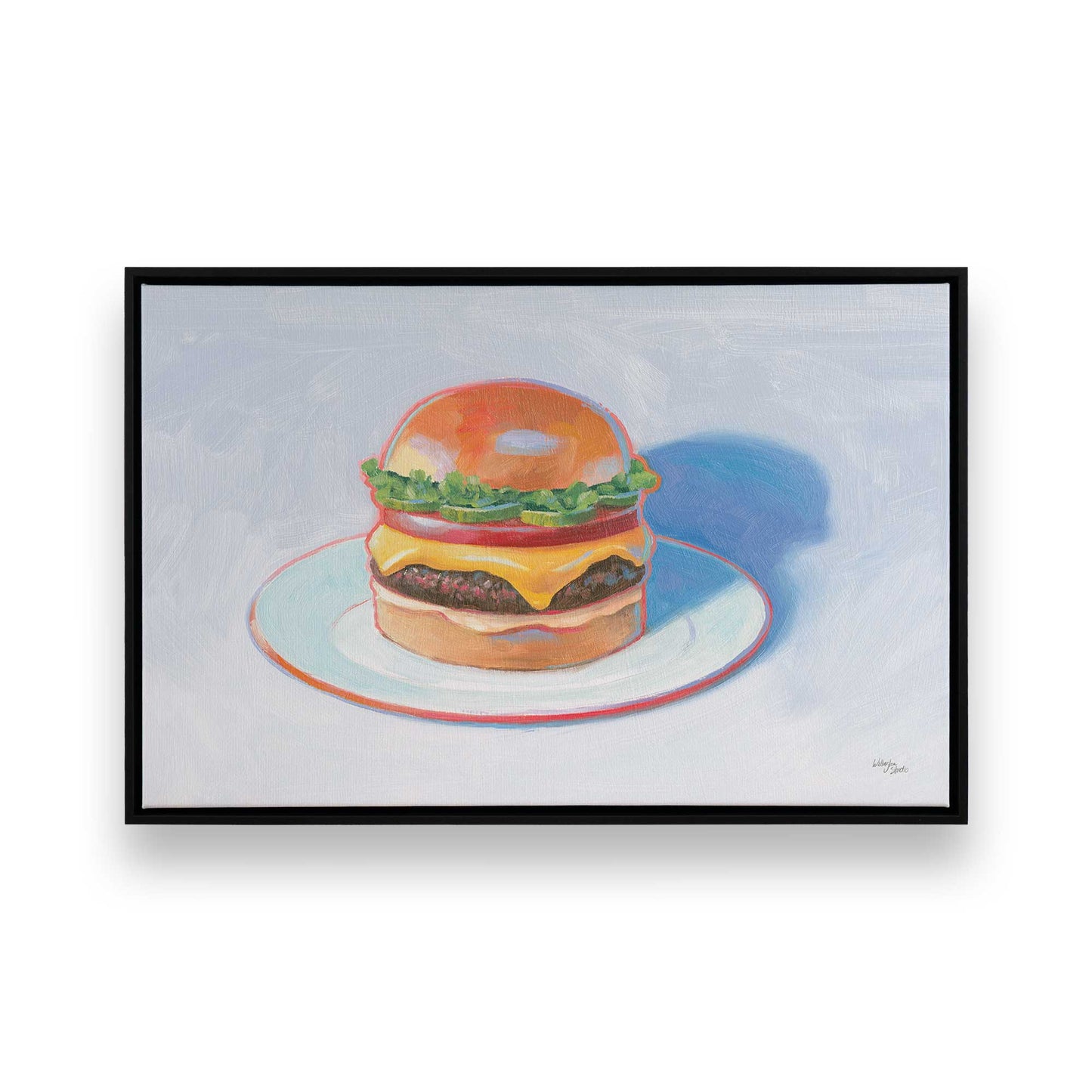 [Color:Satin Black], Picture of art in a Satin Black frame