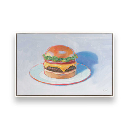 [Color:Opaque White], Picture of art in a White frame