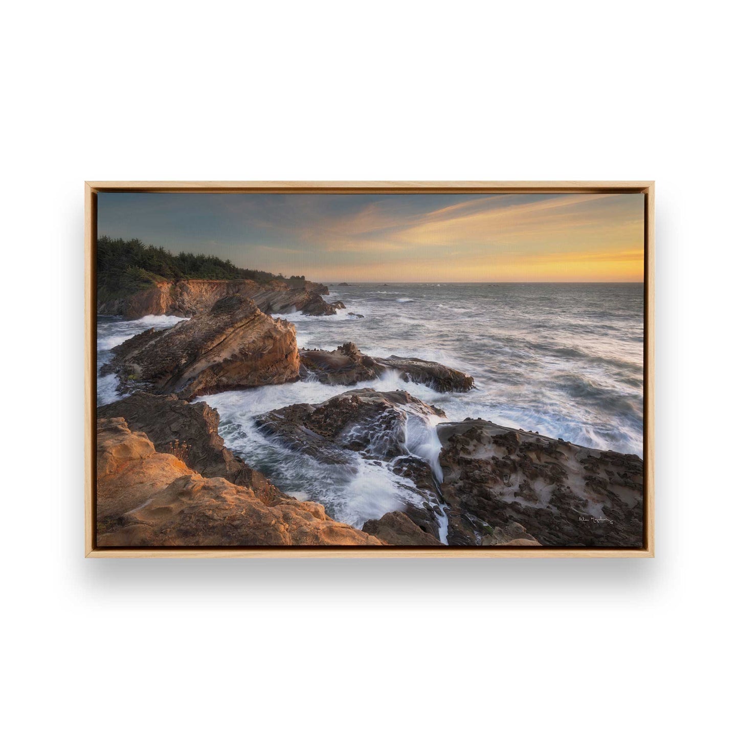 [Color:American Maple], Picture of art in a American Maple frame