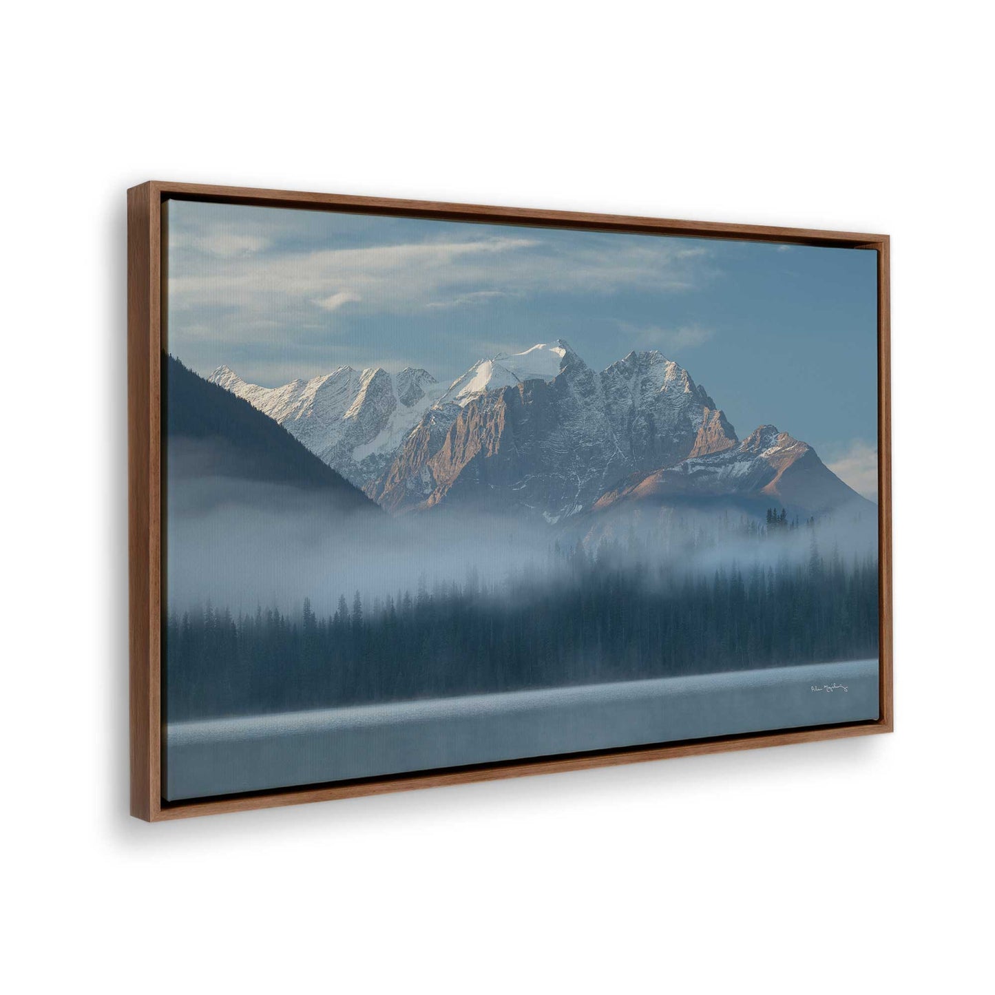 [Color:Walnut], Picture of the corner of the art