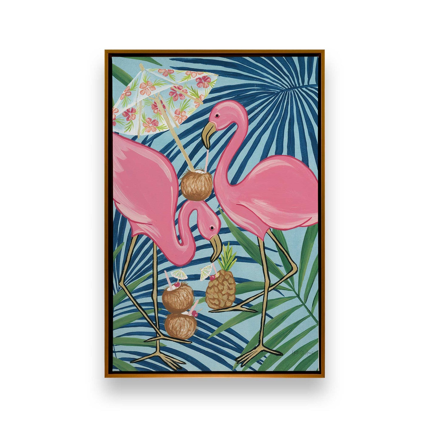[Color:Polished Gold], Picture of art in a Polished Gold frame
