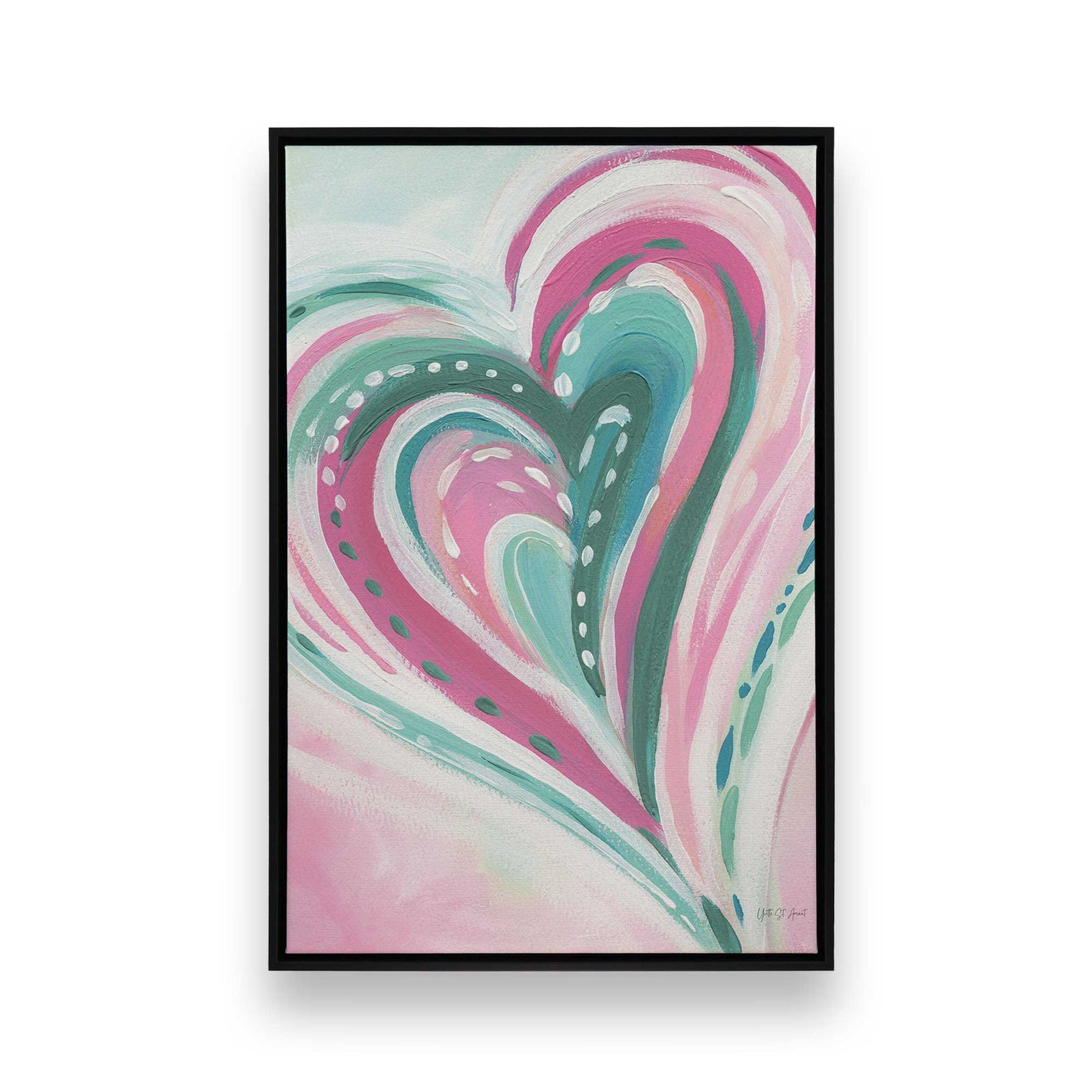 [Color:Satin Black], Picture of art in a Satin Black frame