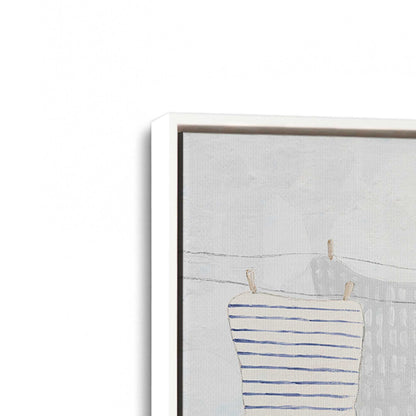 [Color:Opaque White], Picture of art in a White frame at an angle