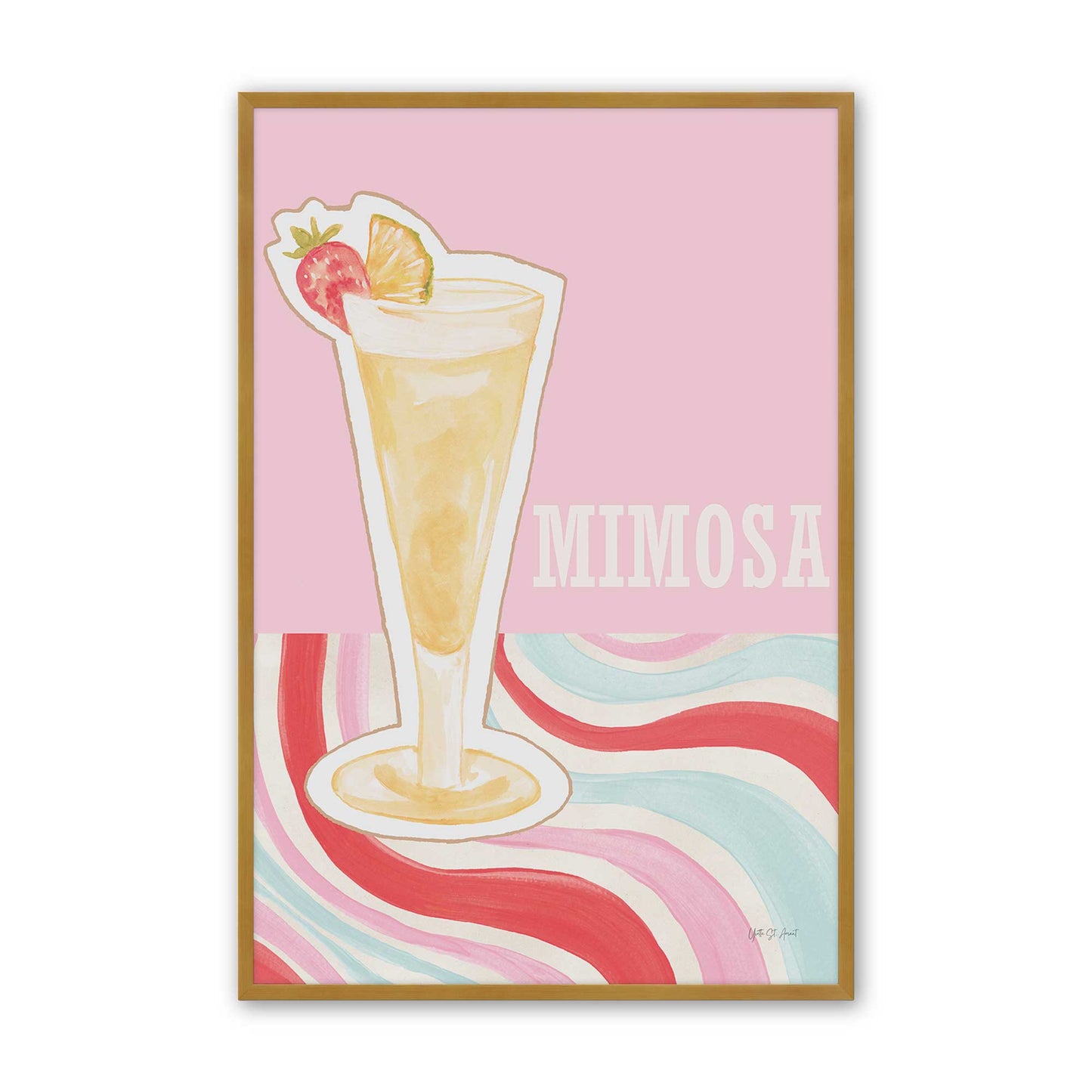 [Color:Polished Gold], Picture of art in a Polished Gold frame