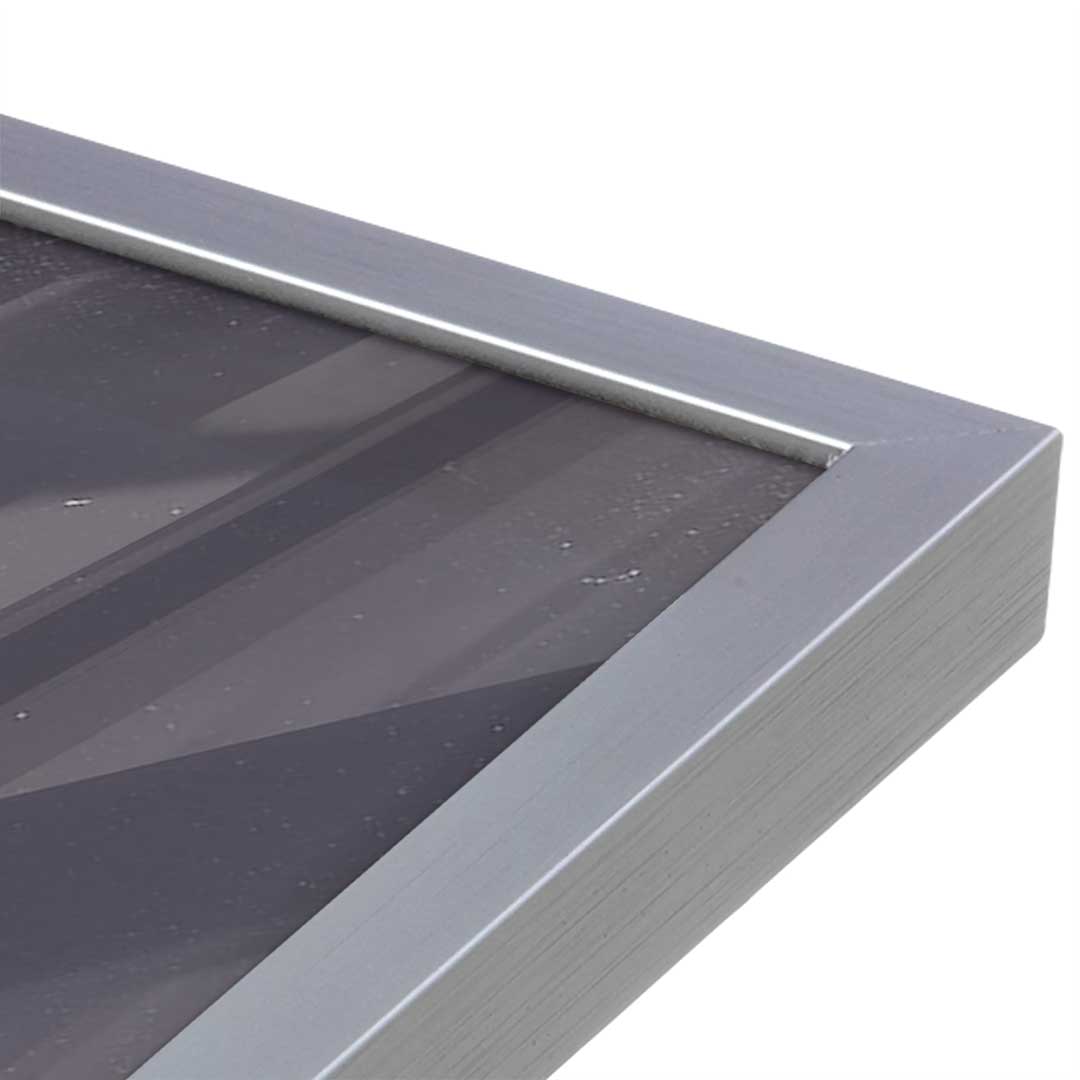 [Color:Polished Chrome], Picture of art in a Polished Chrome frame at an angle