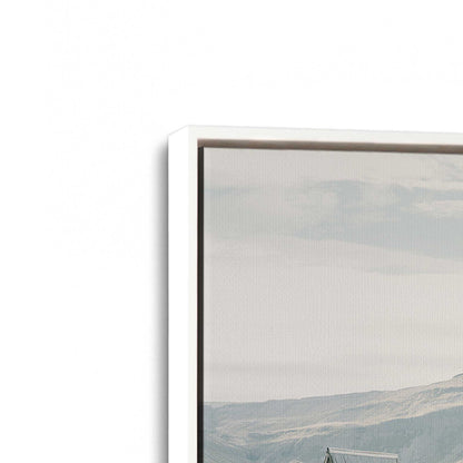 [Color:Opaque White], Picture of art in a White frame at an angle