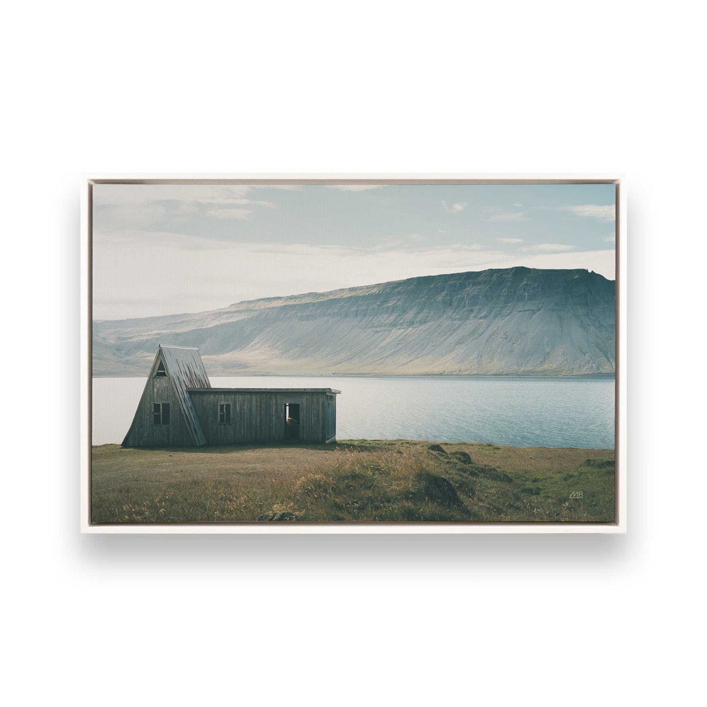 [Color:Opaque White], Picture of art in a White frame