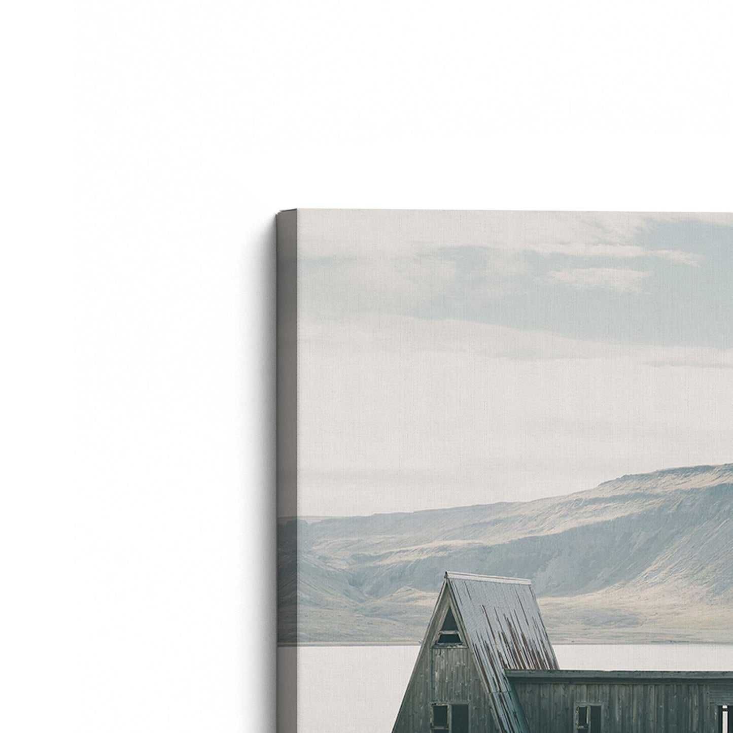 [Color:Stretched Canvas], Picture of the corner of the art