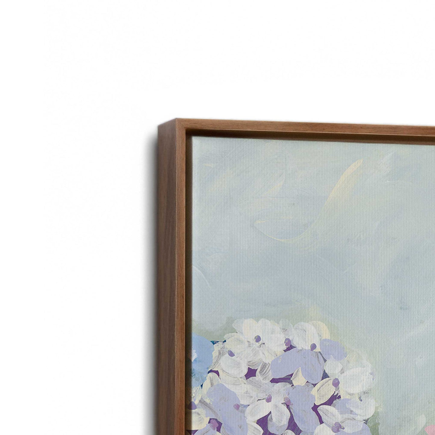 [Color:Walnut], Picture of art in a Walnut frame at an angle