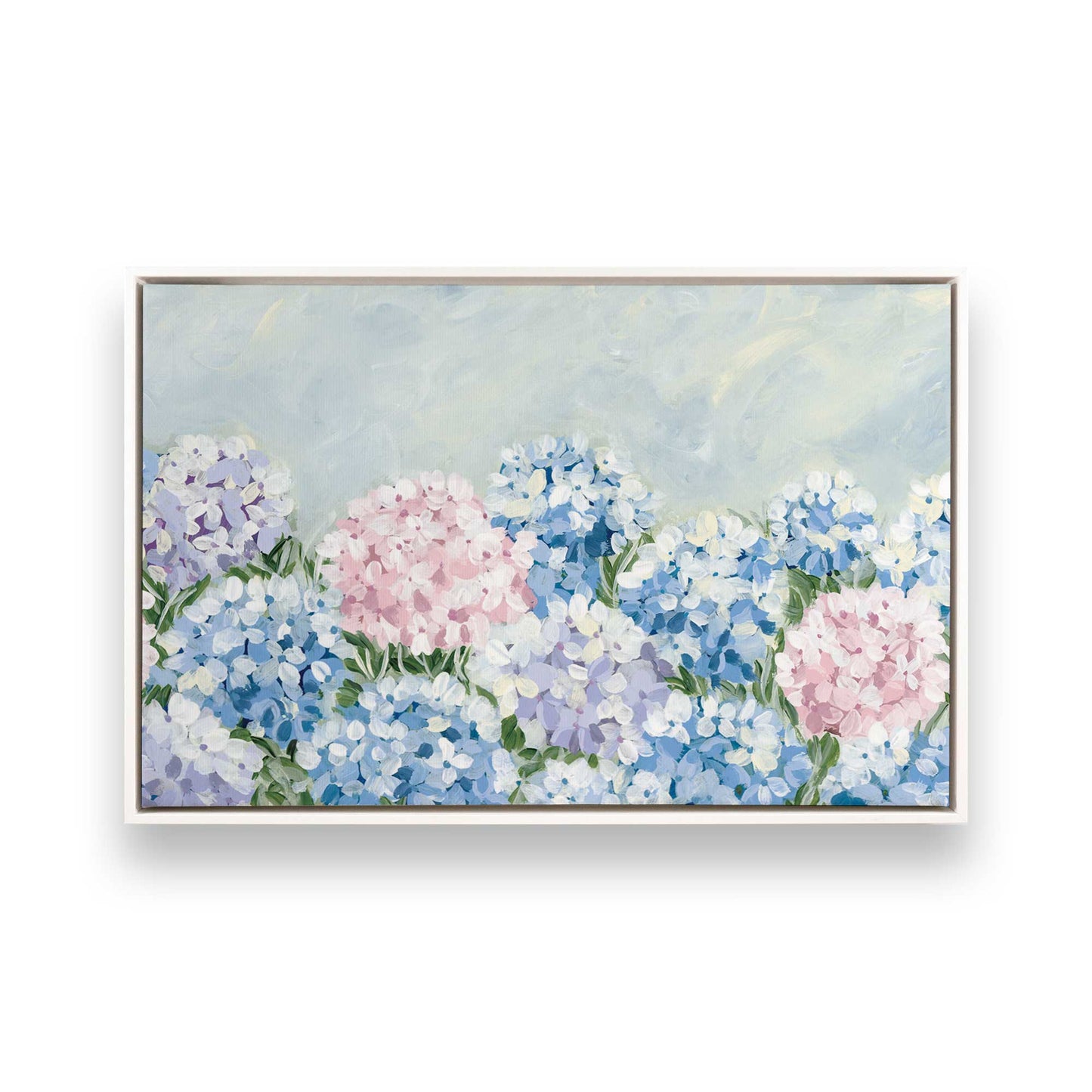 [Color:Opaque White], Picture of art in a White frame