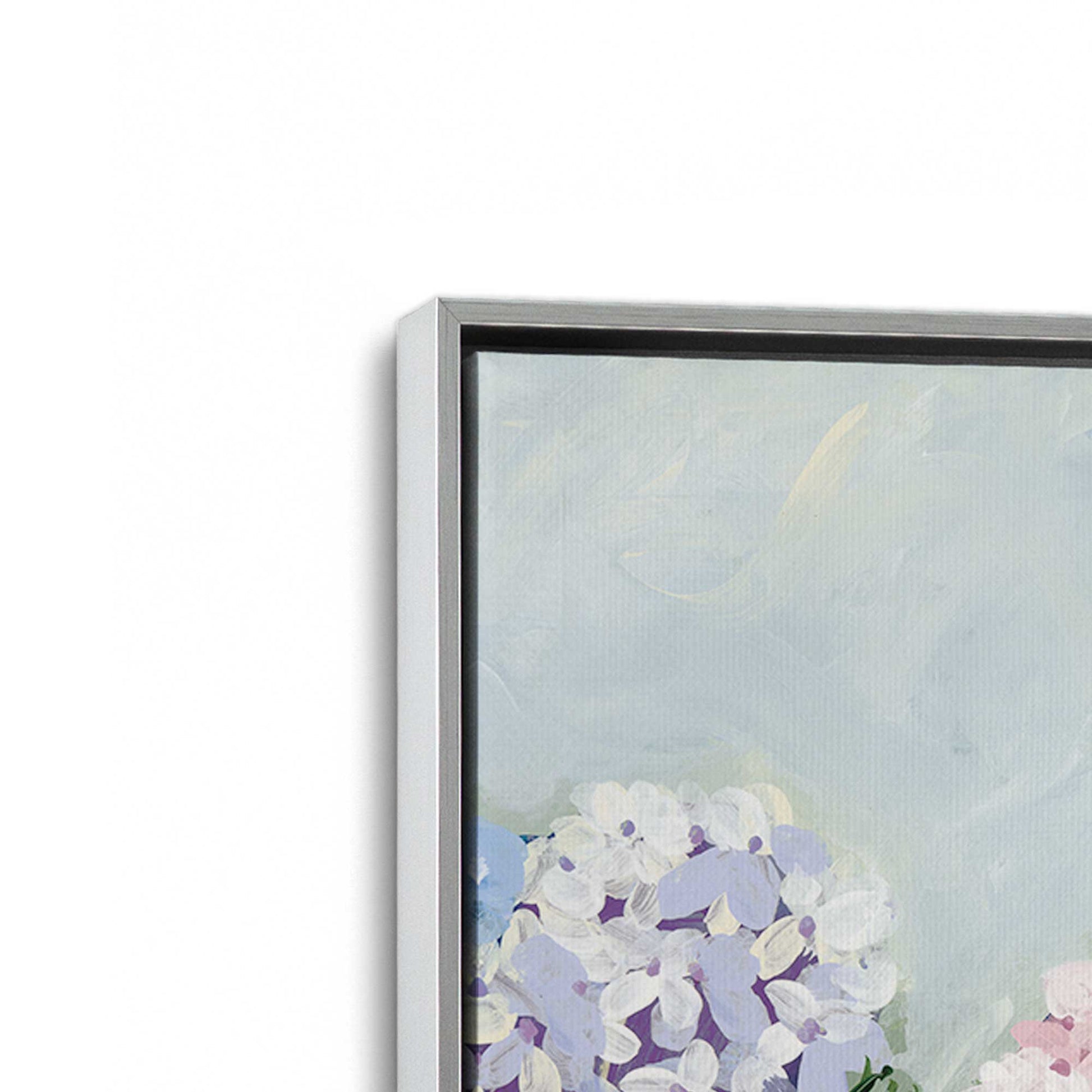 [Color:Polished Chrome], Picture of art in a Polished Chrome frame at an angle
