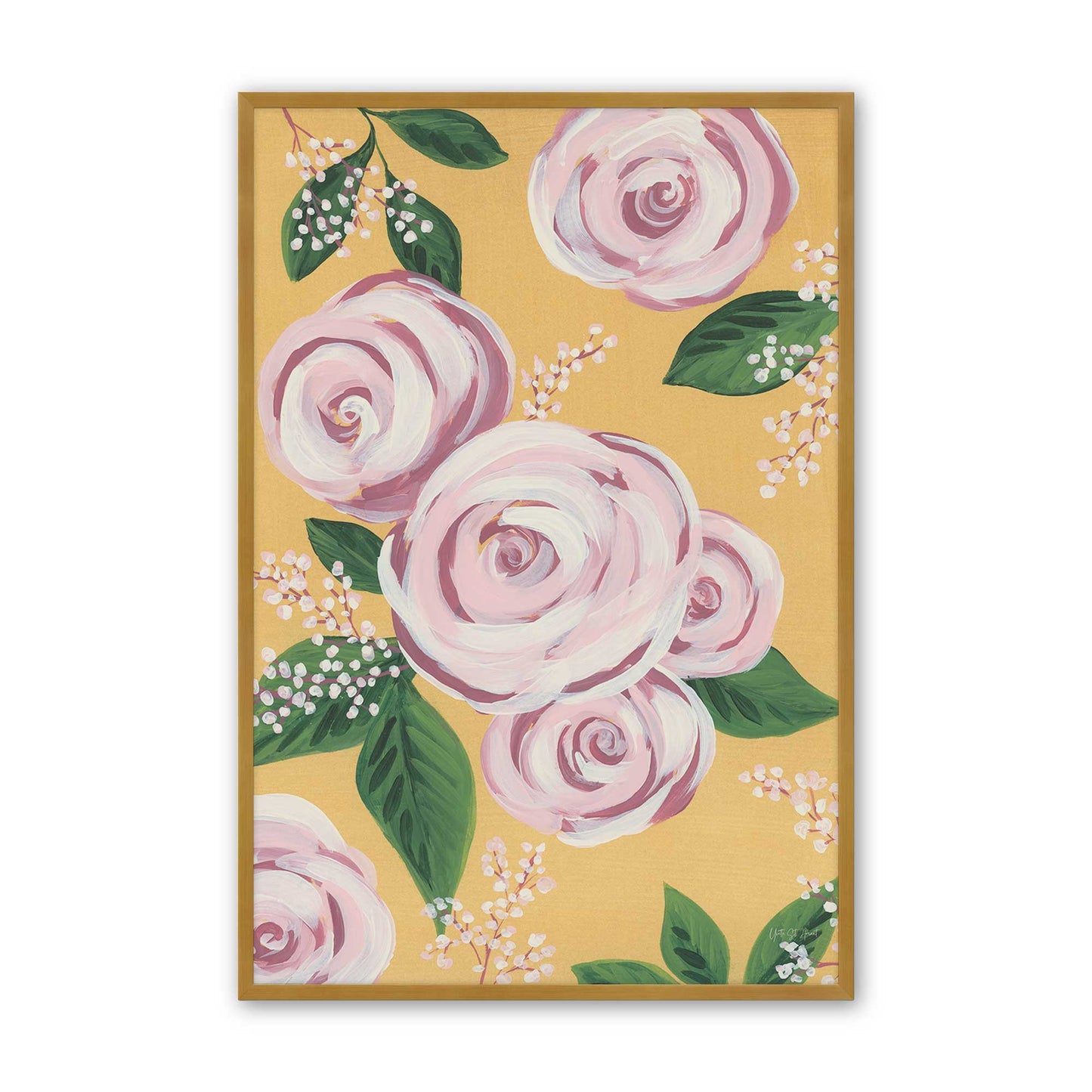 [Color:Polished Gold], Picture of art in a Polished Gold frame
