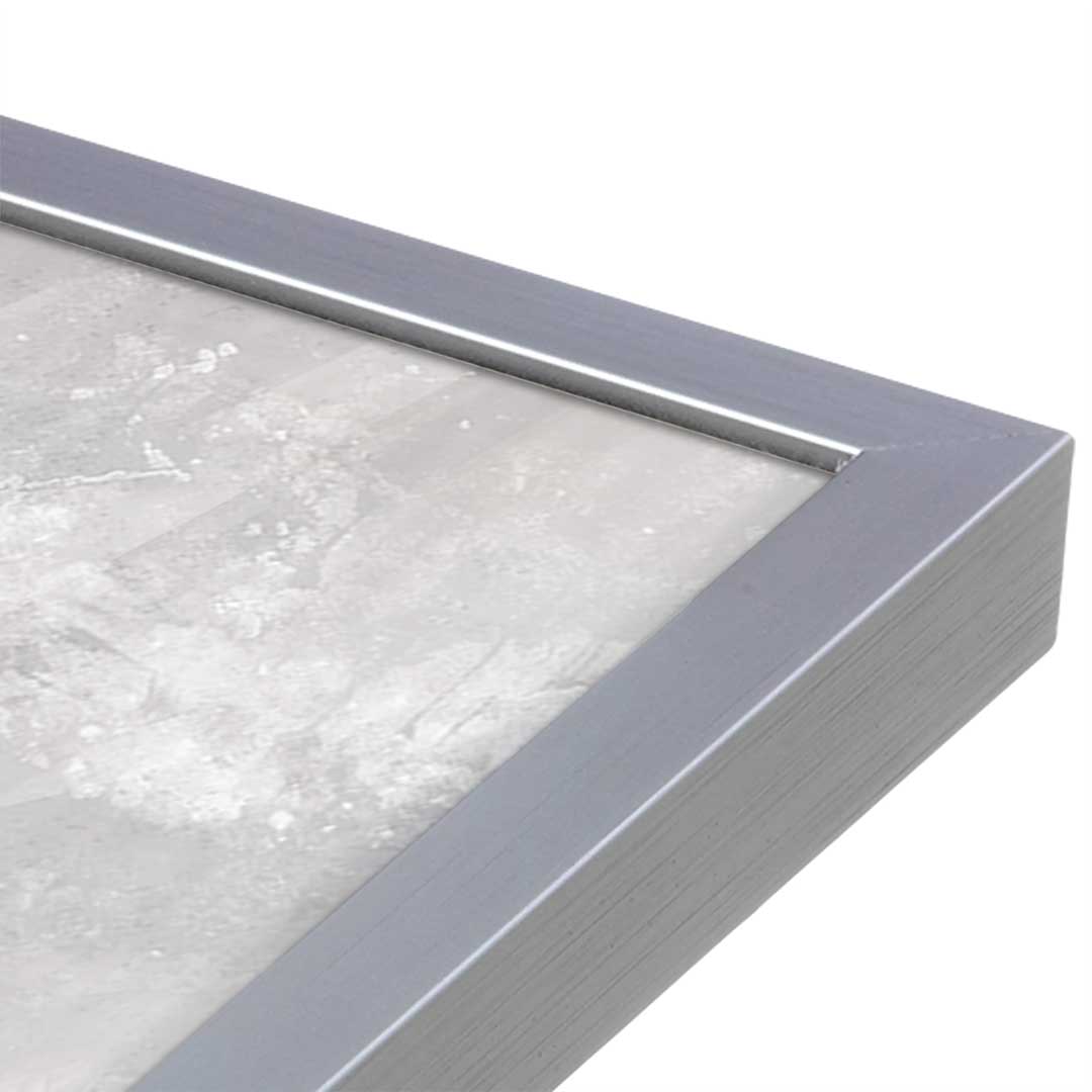 [Color:Polished Chrome], Picture of art in a Polished Chrome frame at an angle