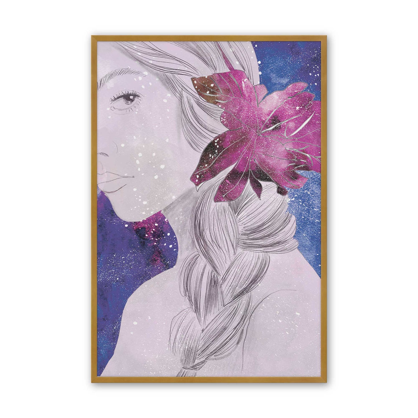 [Color:Polished Gold], Picture of art in a Polished Gold frame
