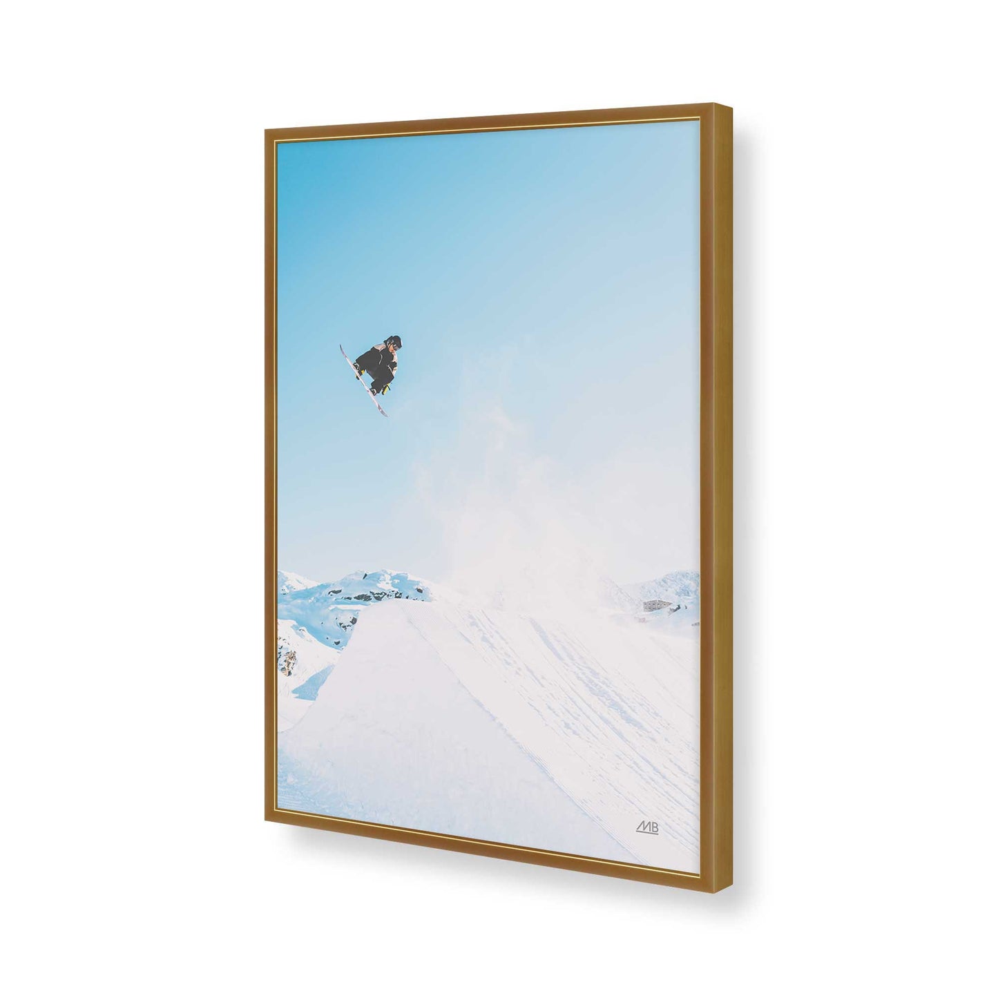 [Color:Polished Gold], Picture of art in a Polished Gold frame of the corner