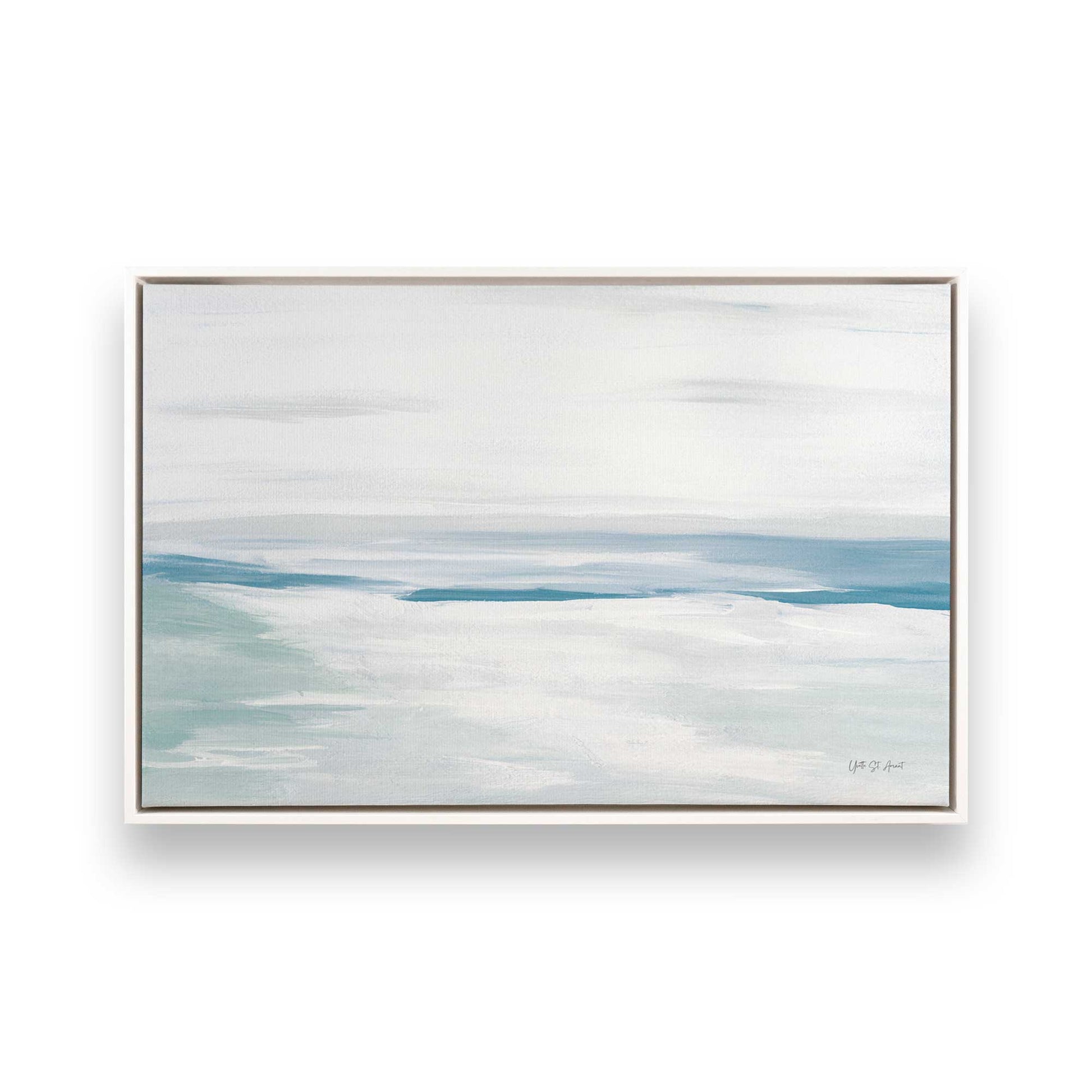 [Color:Opaque White], Picture of art in a White frame